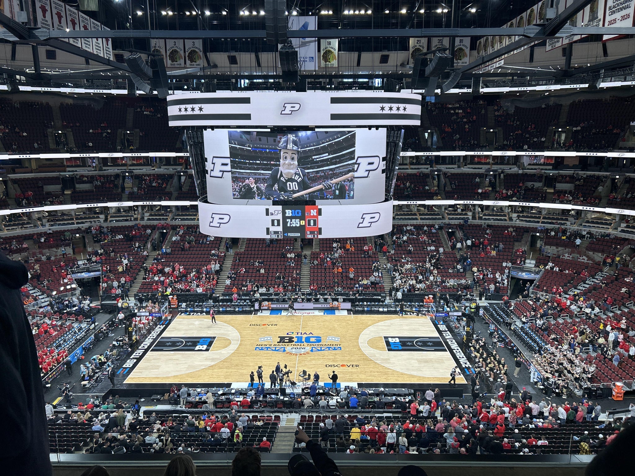 Vue réelle des fans prise de la Section 317 au site United Center par Marshall S