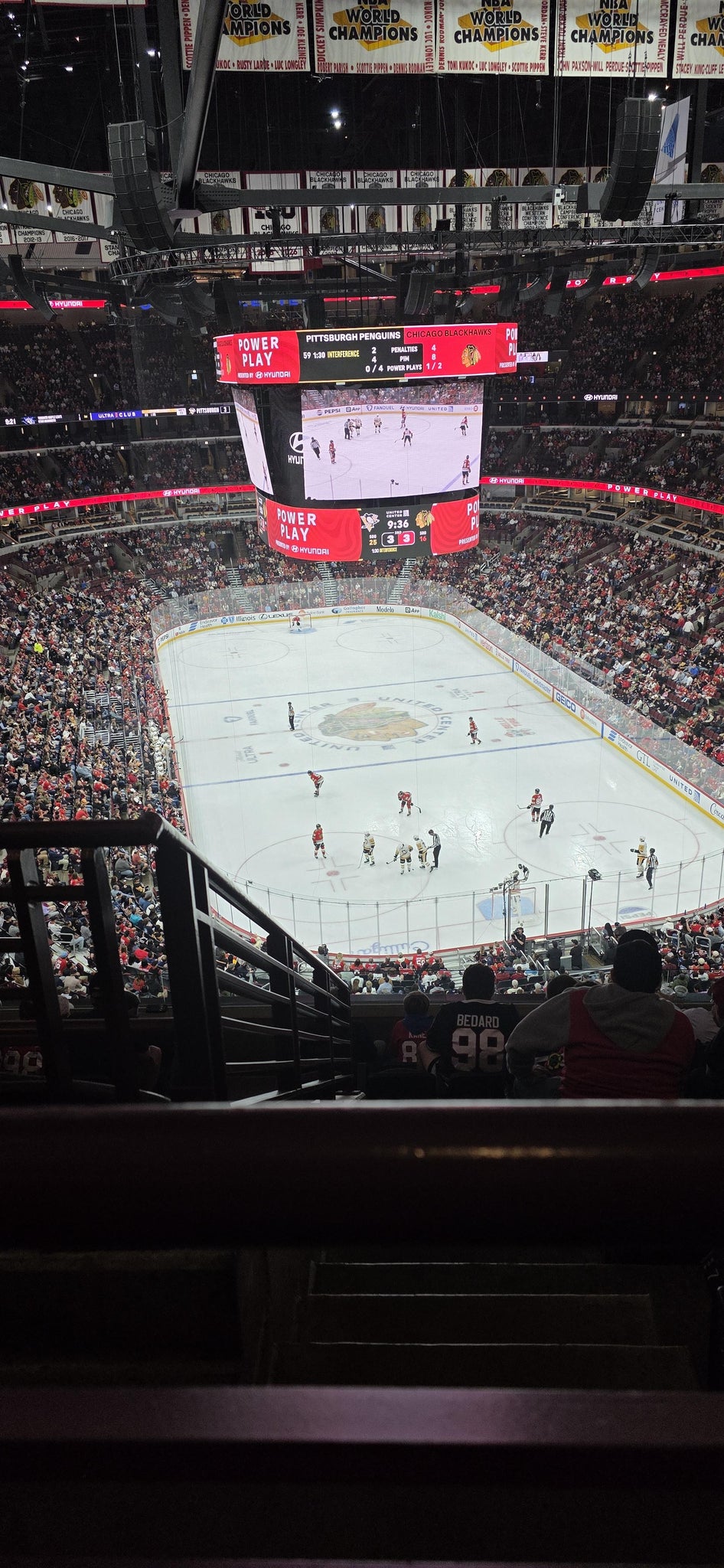 Real Fan View taken from Section 327 at United Center by Blayne L
