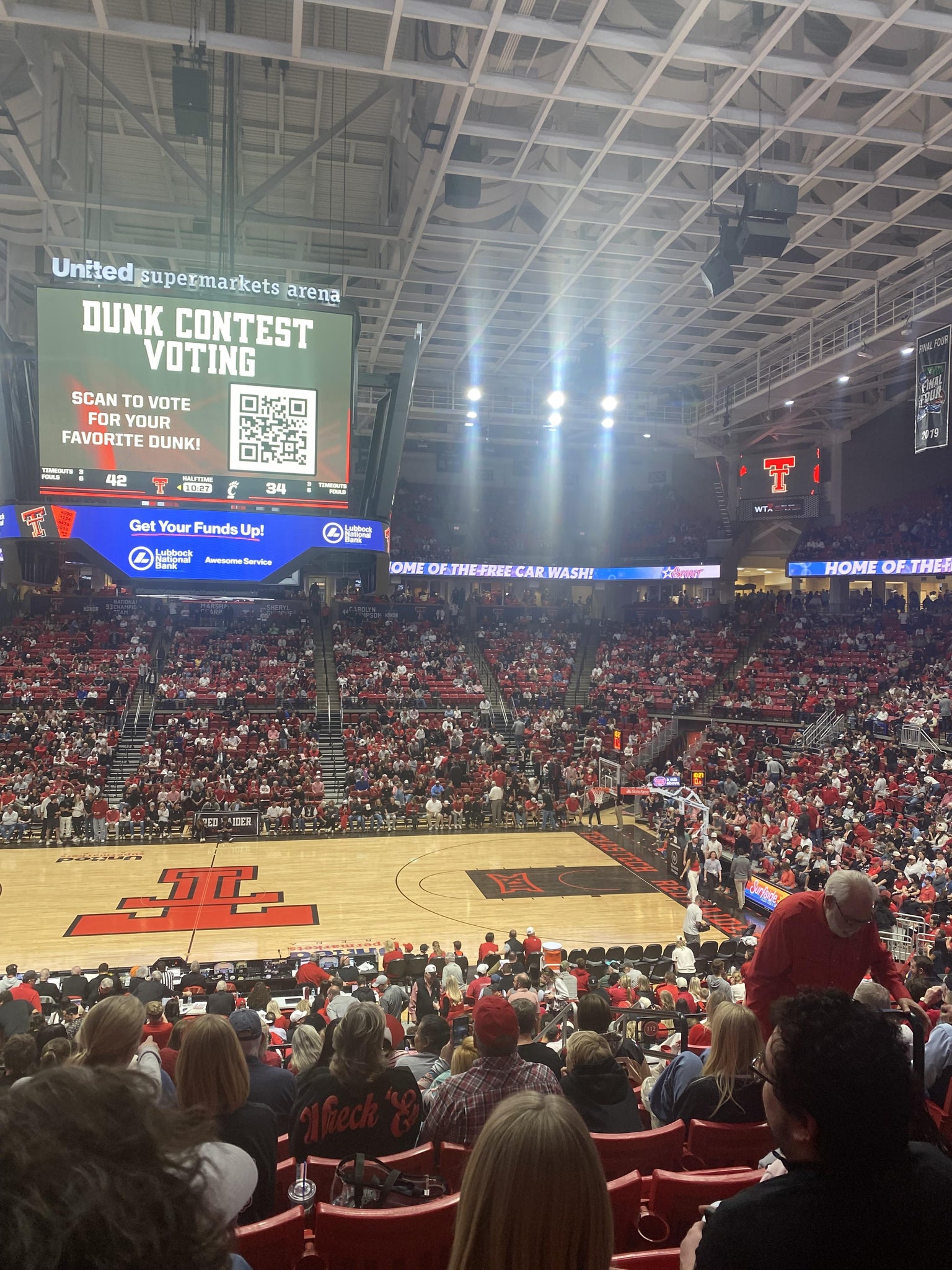 Real Fan View taken from Section 113 at United Supermarkets Arena by Victor H