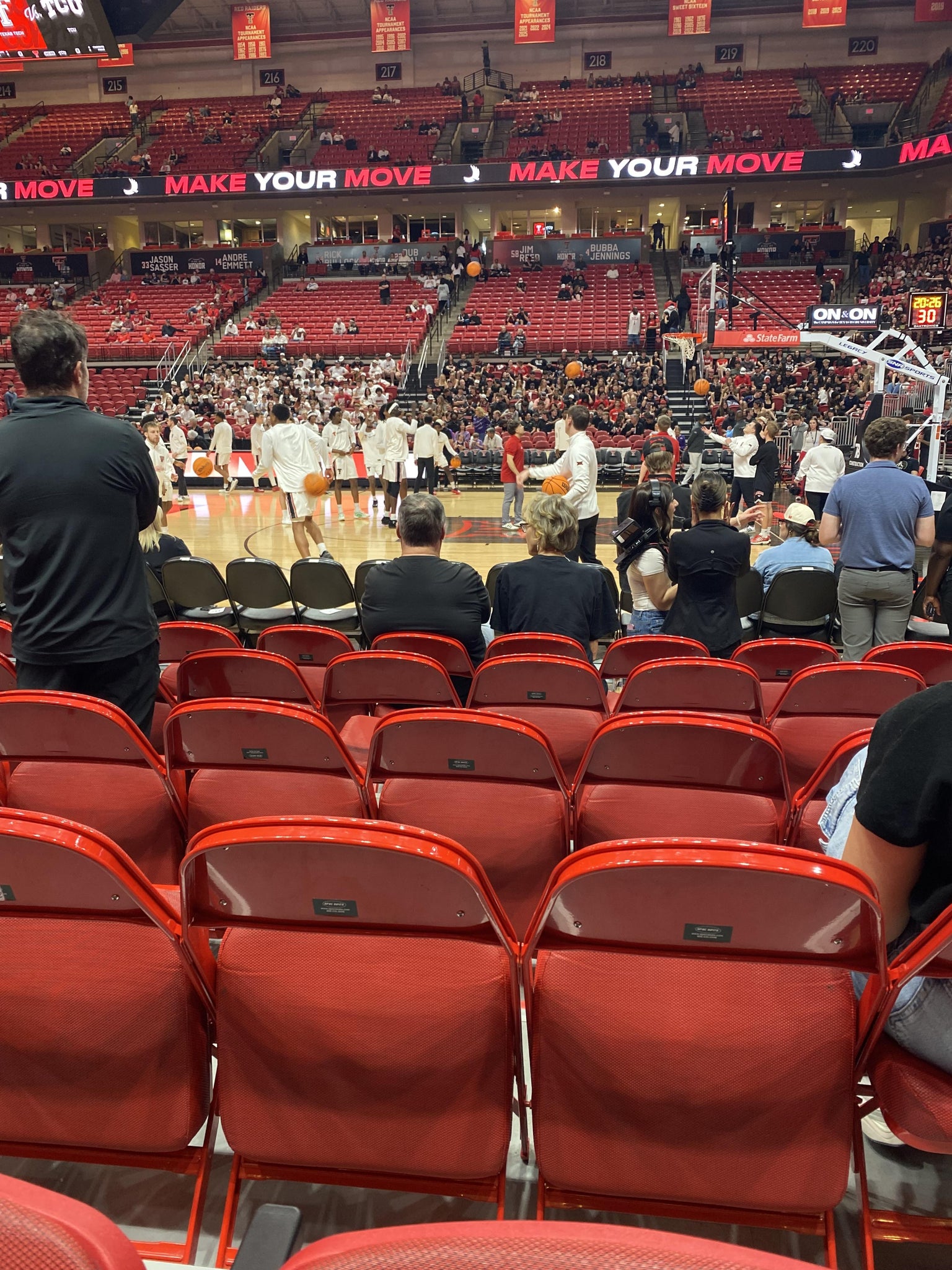 Real Fan View taken from Section 124 at United Supermarkets Arena by Mickey M