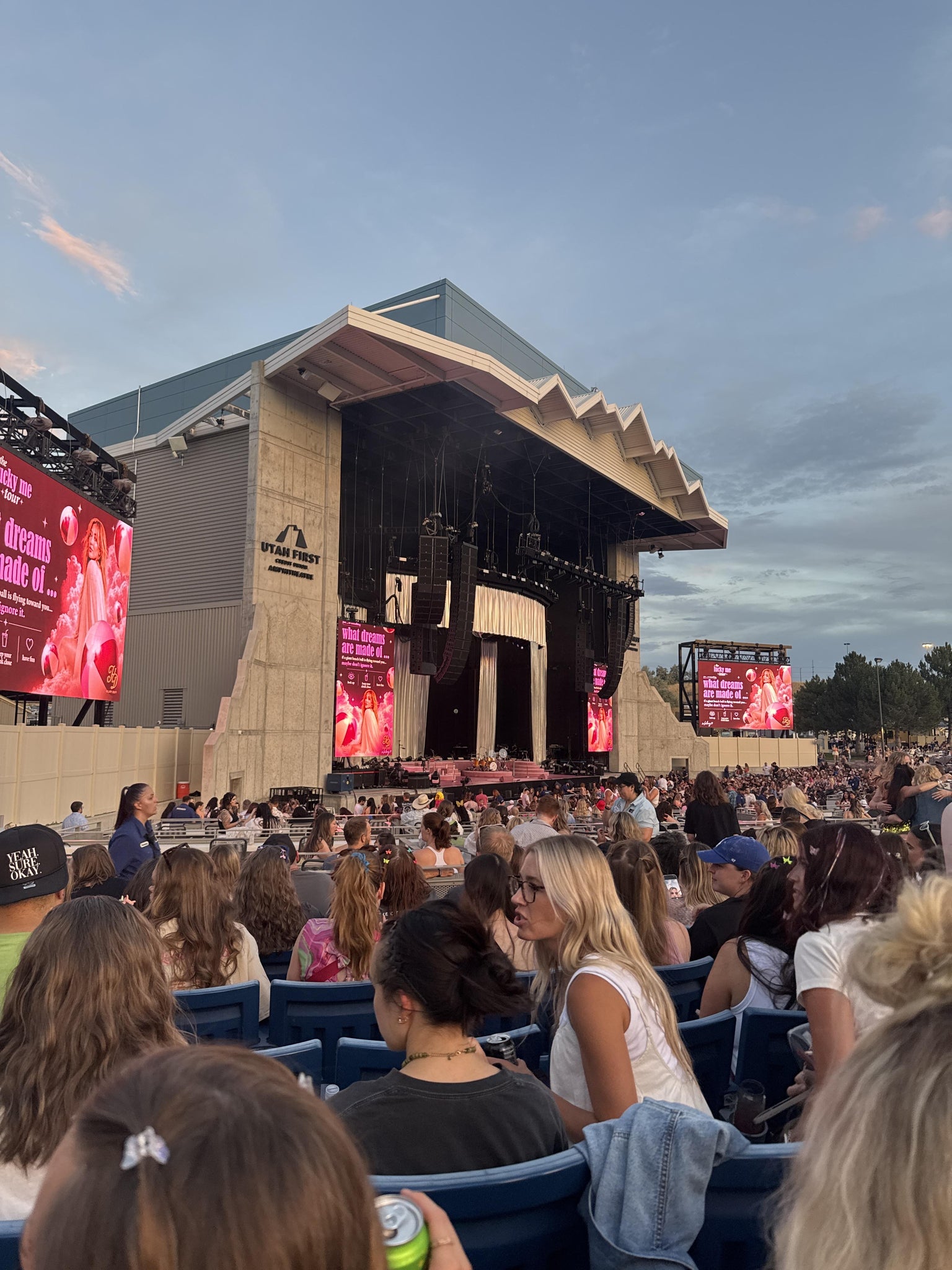 Real Fan View taken from Section 306 at Utah First Credit Union Amphitheatre by Maria B