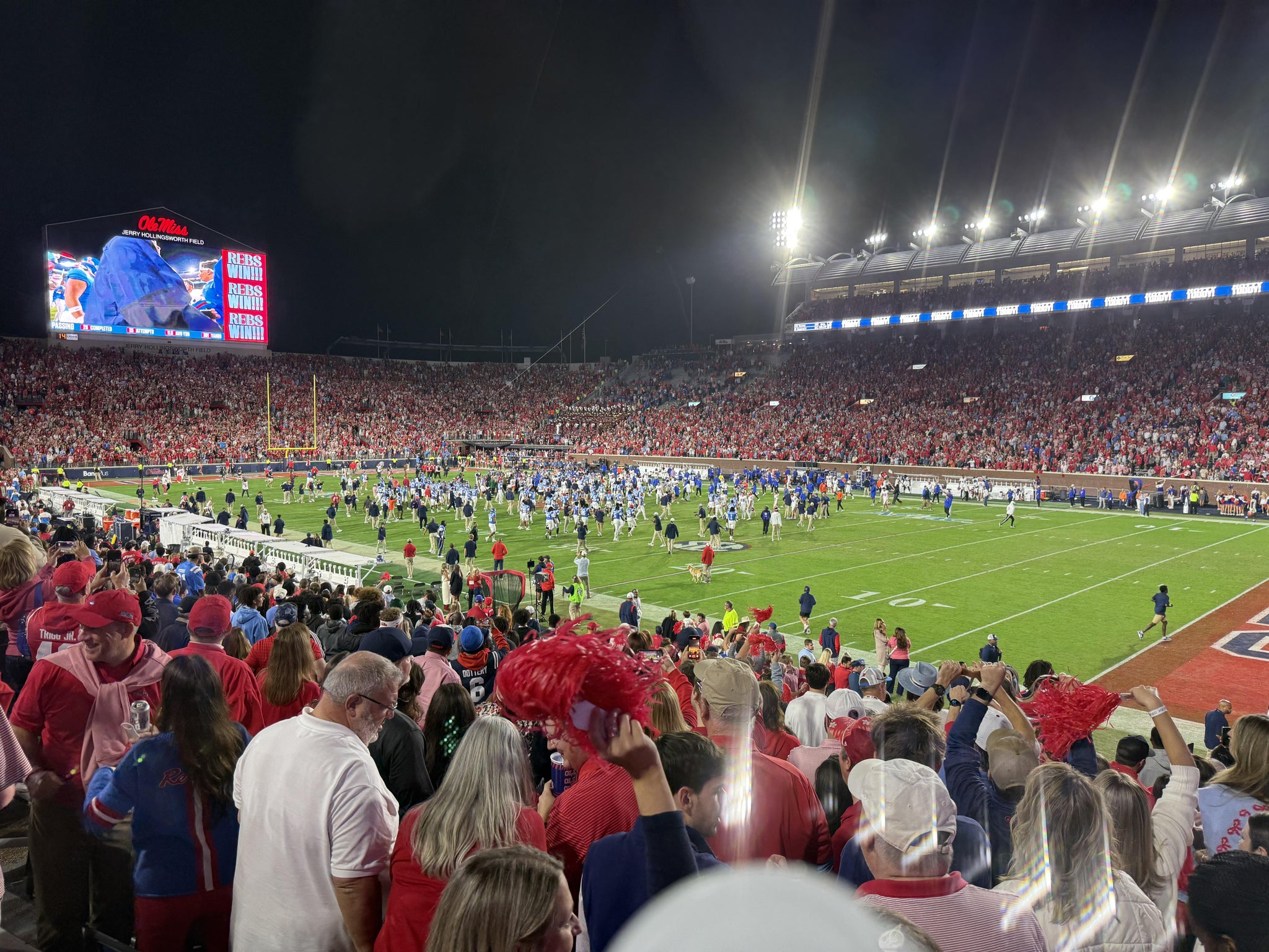 Real Fan View taken from Section A at Vaught Hemingway Stadium by Gregory R