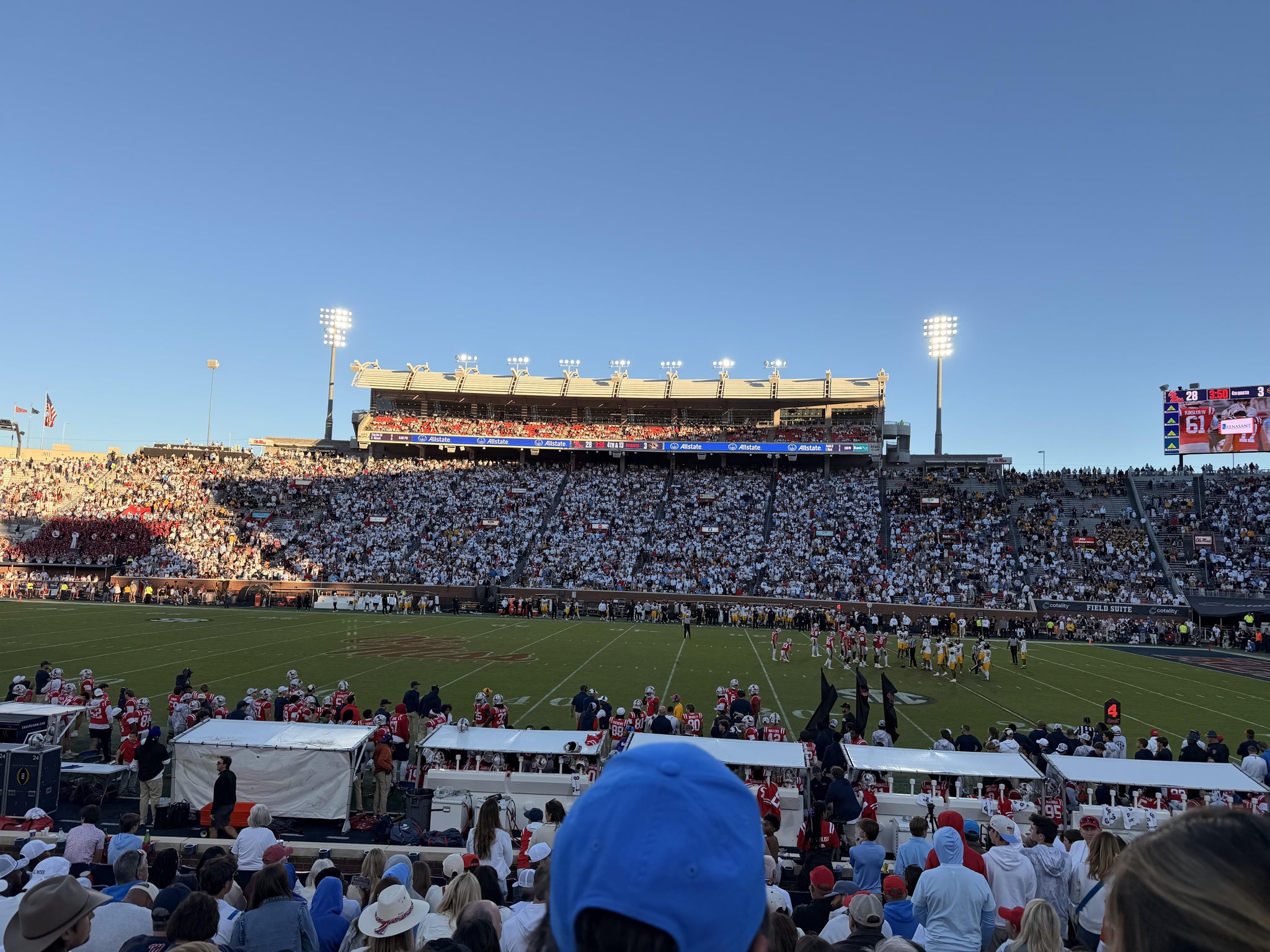 Real Fan View taken from Section D at Vaught Hemingway Stadium by Kevin W