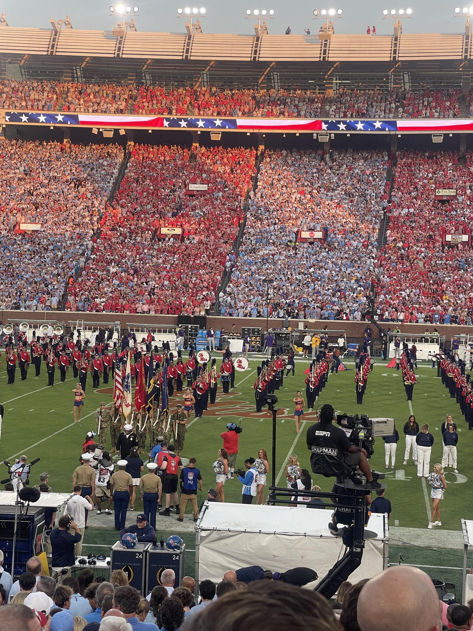 Real Fan View taken from Section D at Vaught Hemingway Stadium by Robert W
