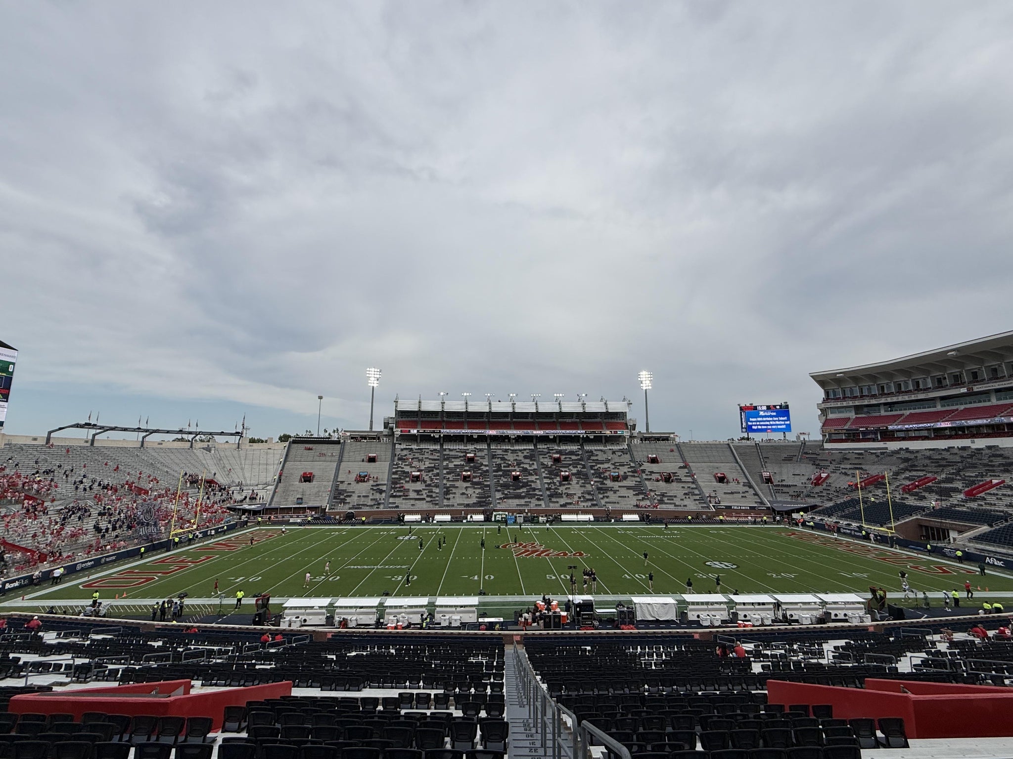 Real Fan View taken from Section F at Vaught Hemingway Stadium by Nicole H