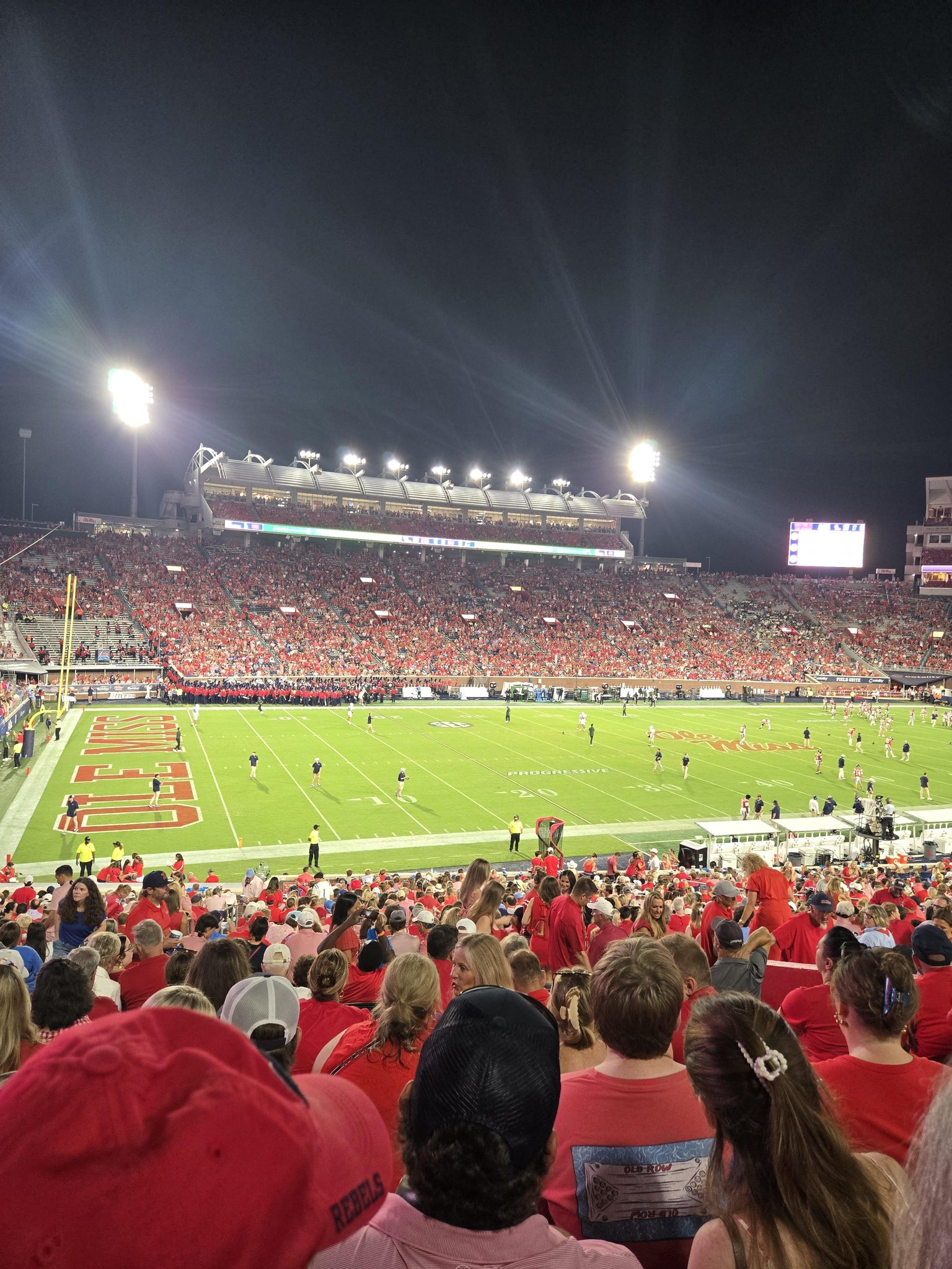 Real Fan View taken from Section H at Vaught Hemingway Stadium by Brandon H