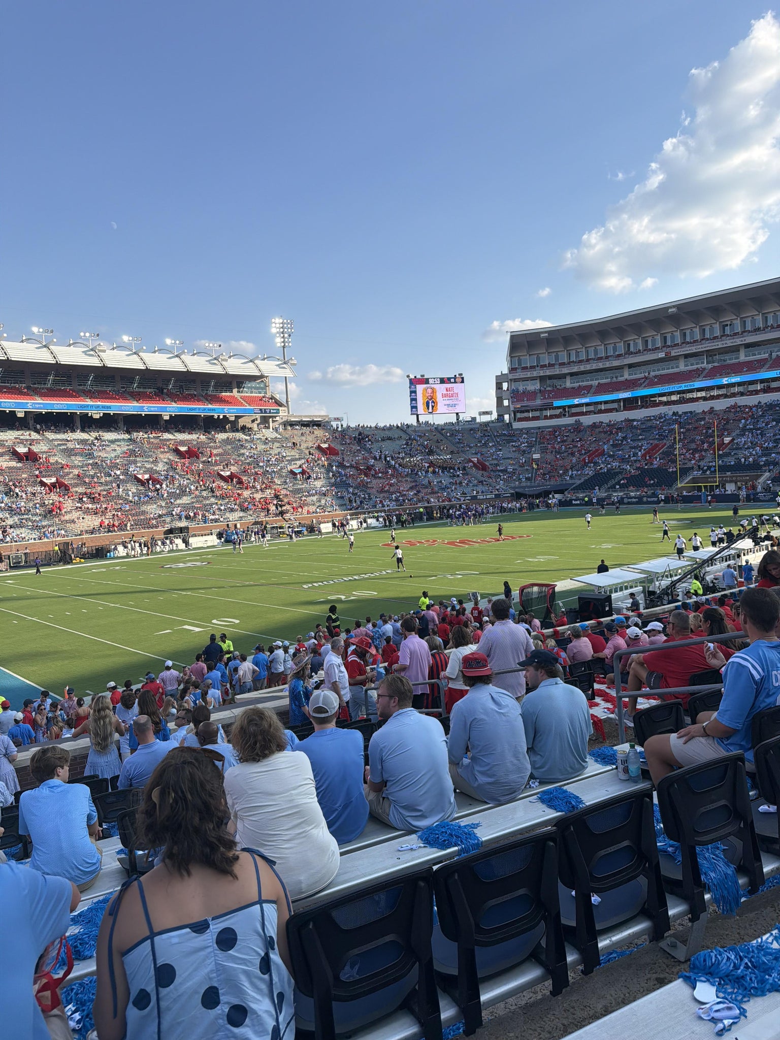 Real Fan View taken from Section J at Vaught Hemingway Stadium by Nate R