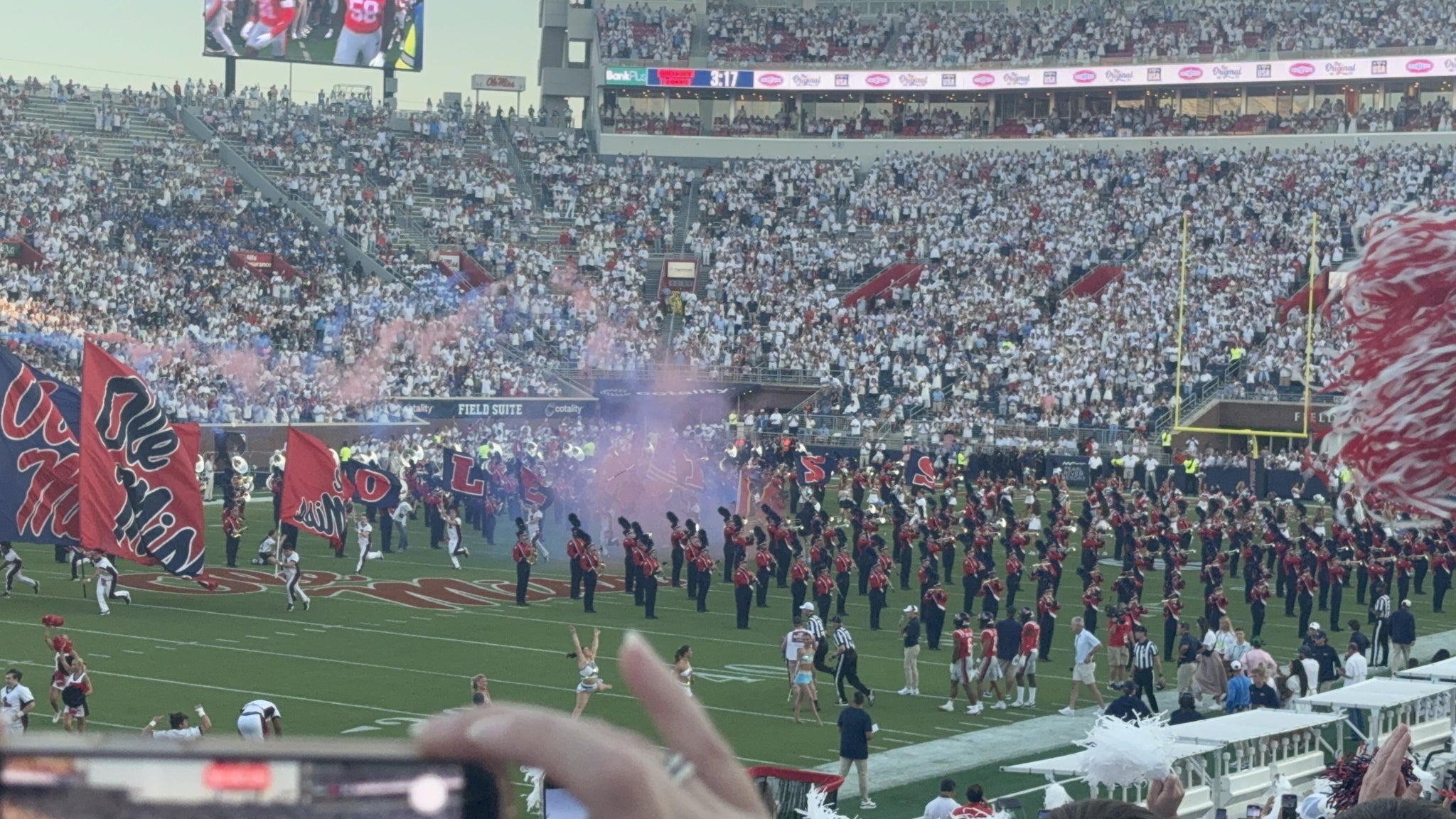 Real Fan View taken from Section J at Vaught Hemingway Stadium by Shana R