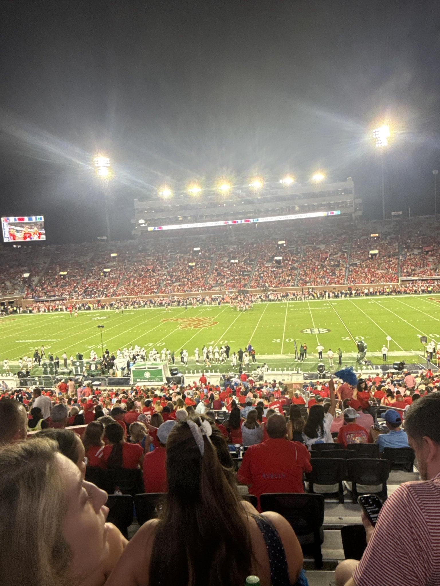 Real Fan View taken from Section N at Vaught Hemingway Stadium by Cary C