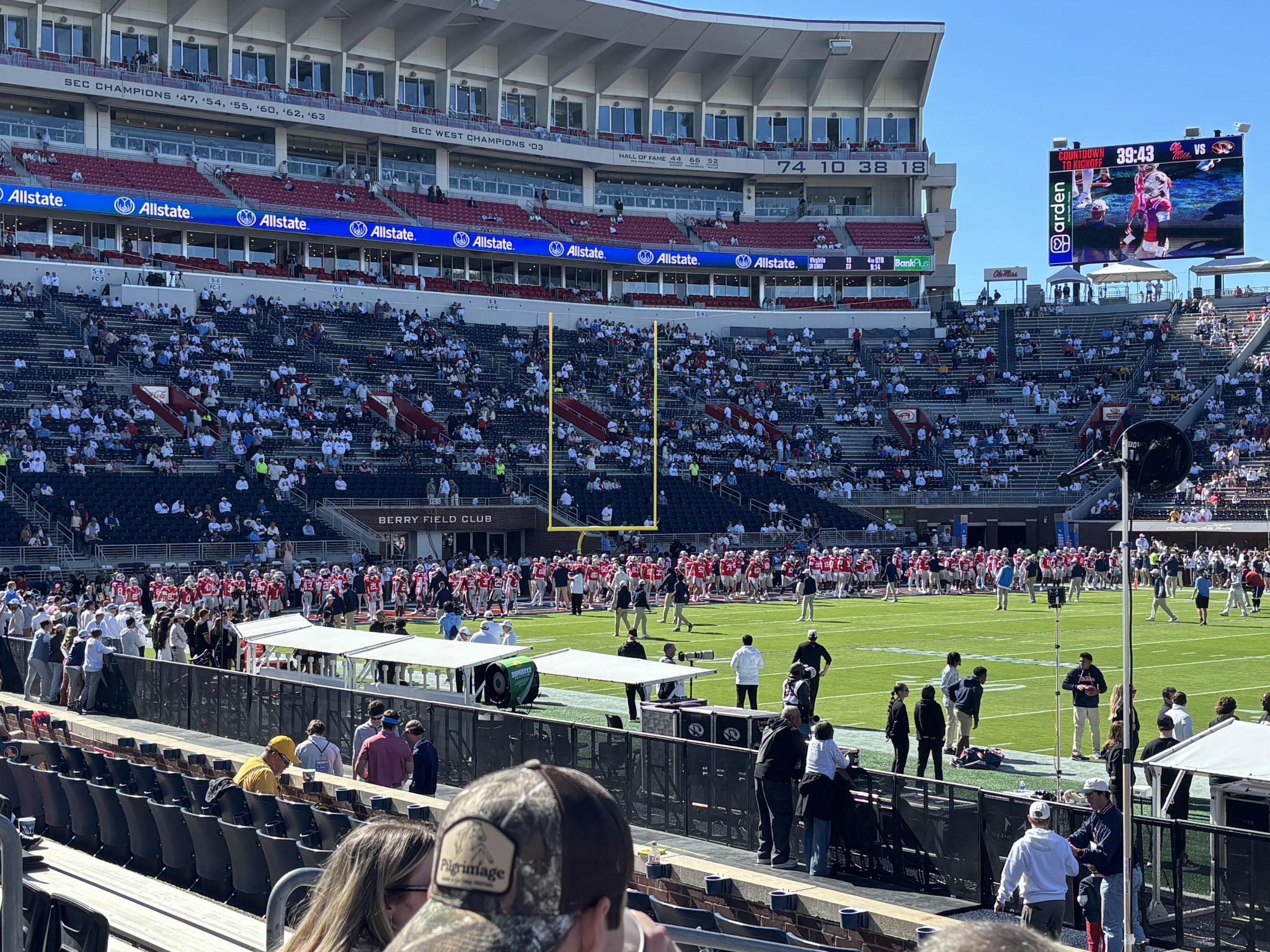 Real Fan View taken from Section N at Vaught Hemingway Stadium by Chris A