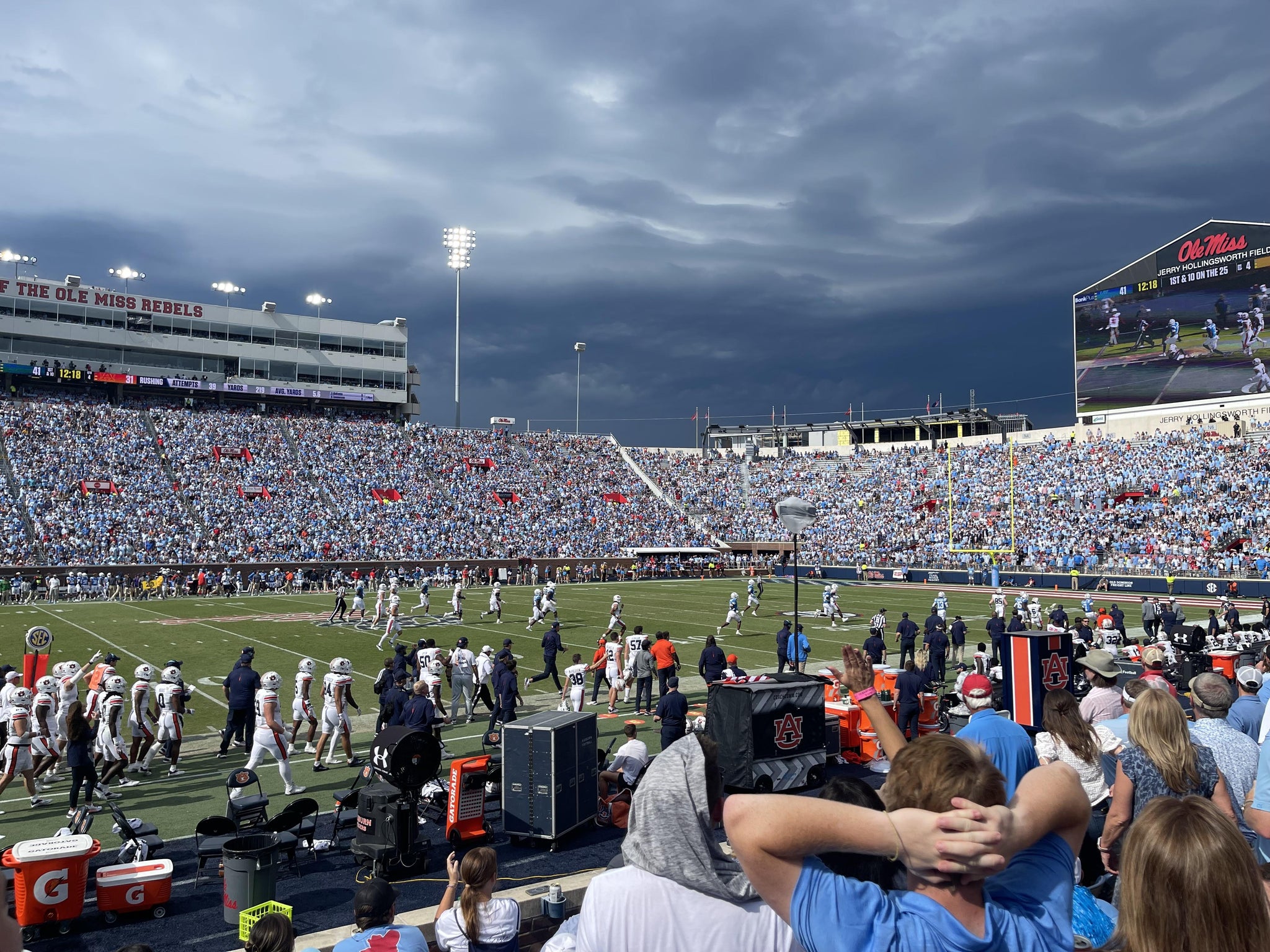 Real Fan View taken from Section P at Vaught Hemingway Stadium by Matthew H
