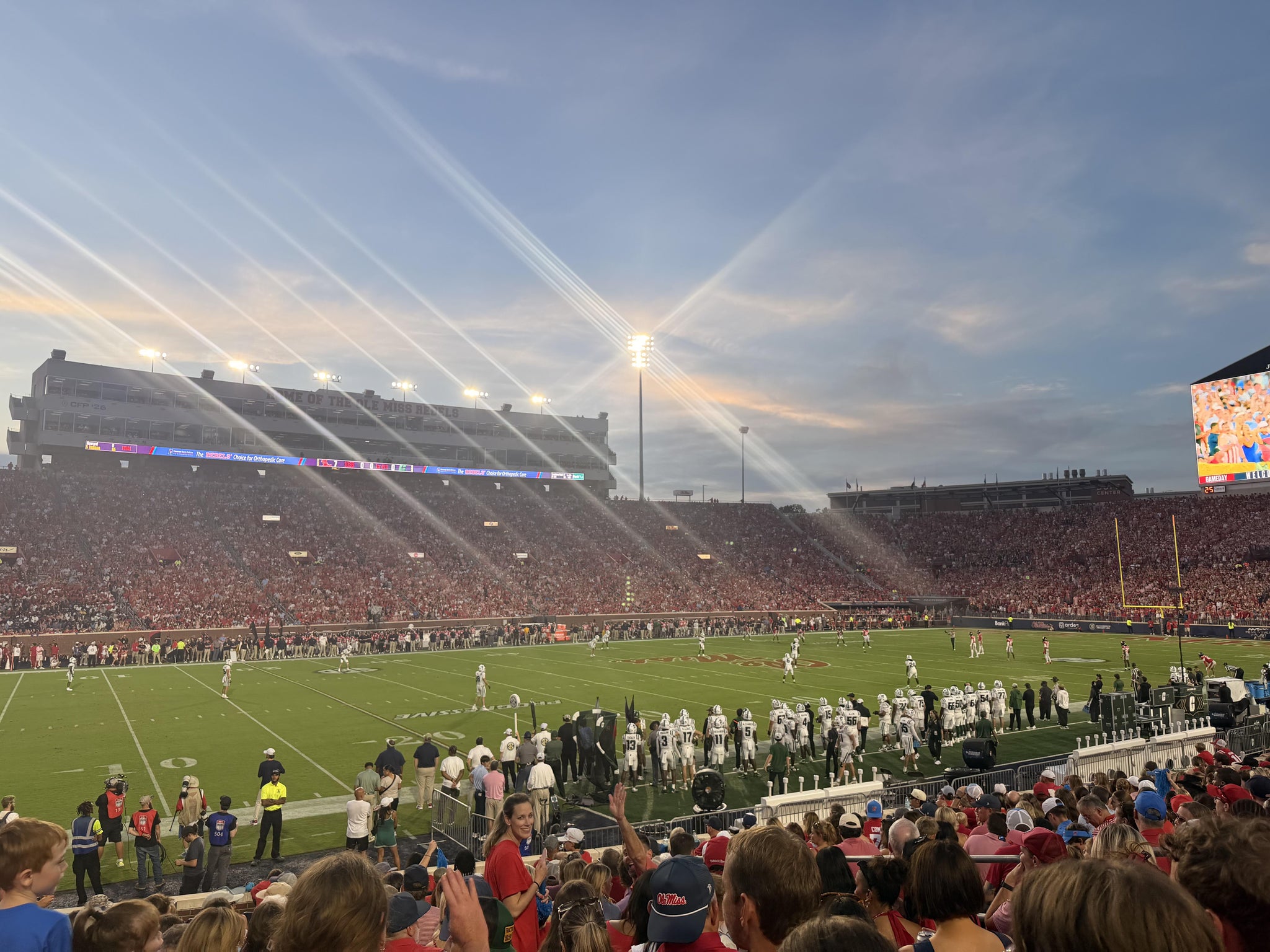Real Fan View taken from Section R at Vaught Hemingway Stadium by Josh C