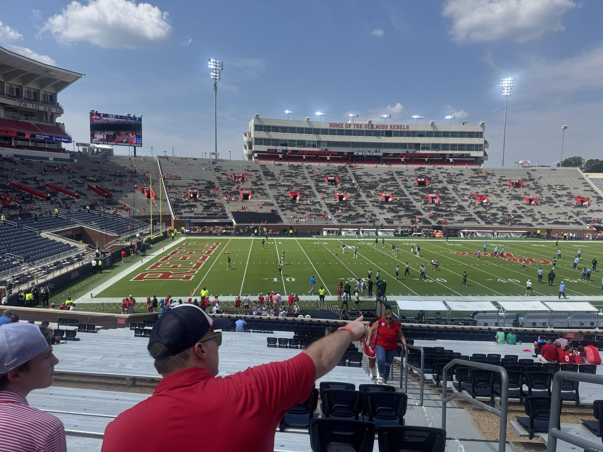 Real Fan View taken from Section R at Vaught Hemingway Stadium by Katie K