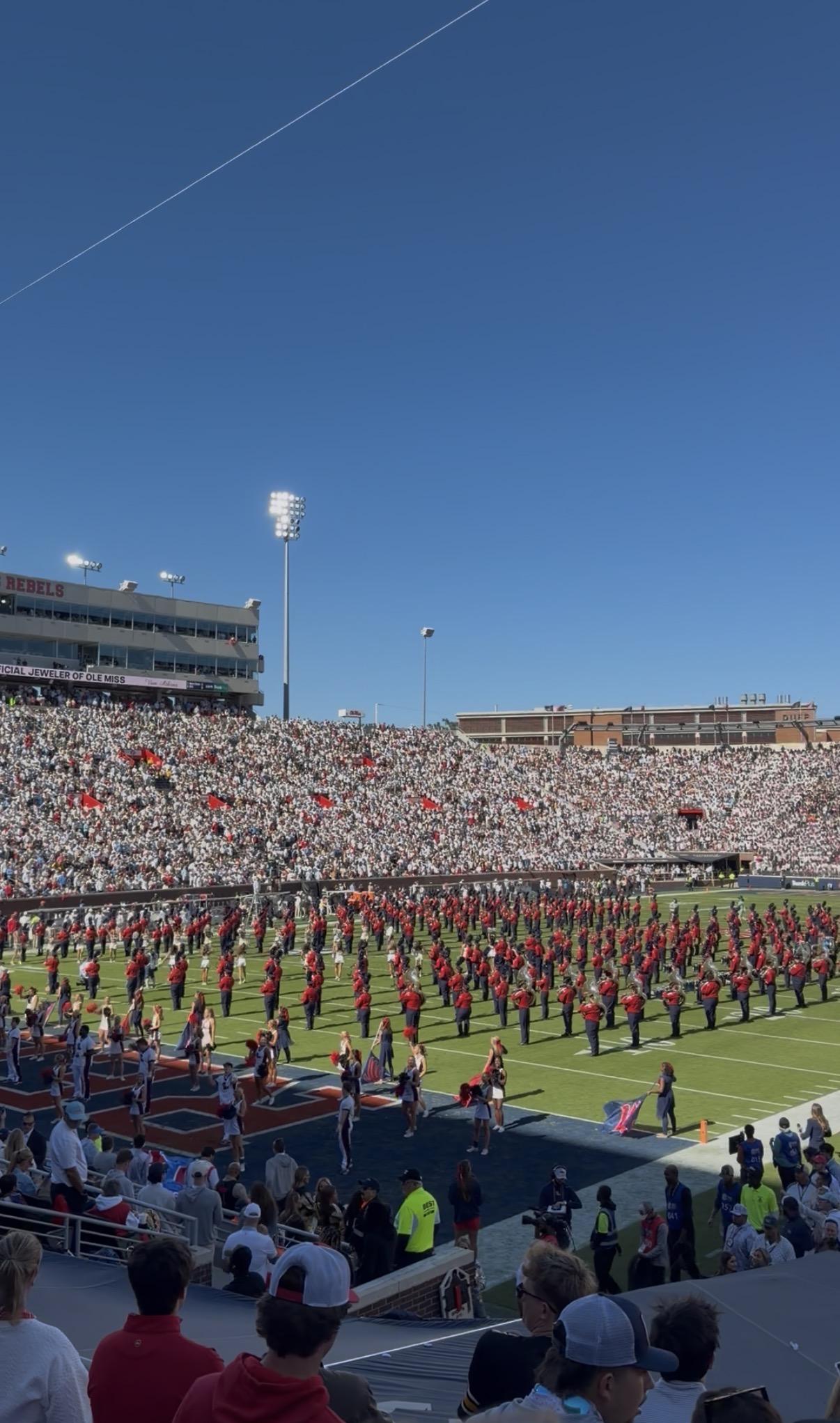 Real Fan View taken from Section S 3 at Vaught Hemingway Stadium by Carlos M