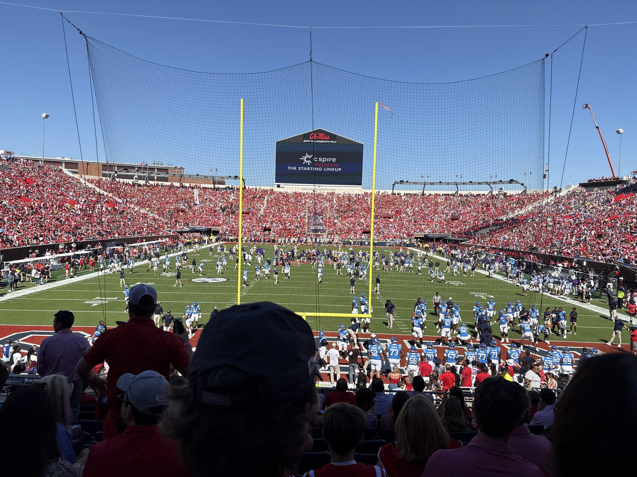 Real Fan View taken from Section S 6 at Vaught Hemingway Stadium by Lillian F