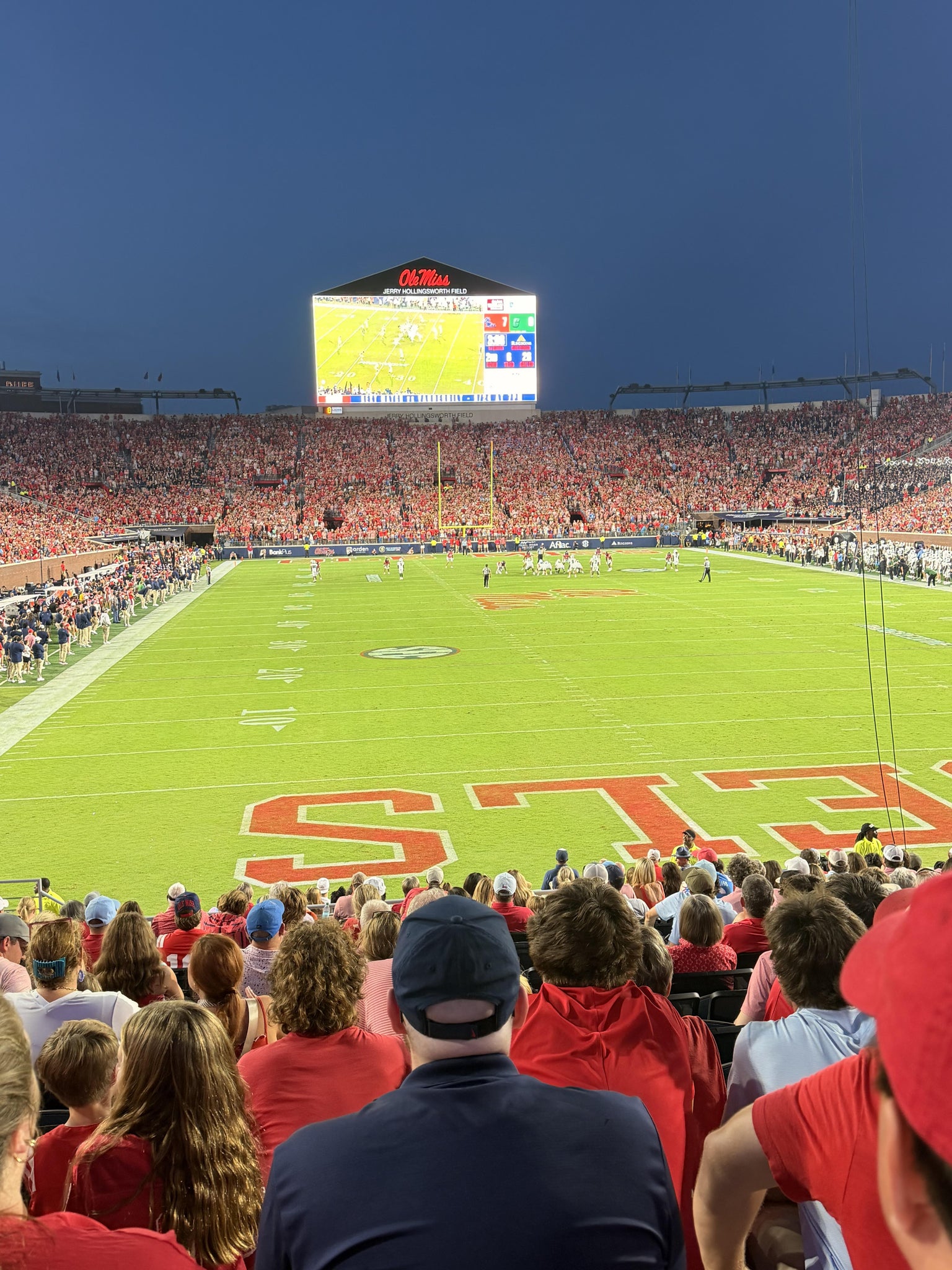 Real Fan View taken from Section S 7 at Vaught Hemingway Stadium by Kim M