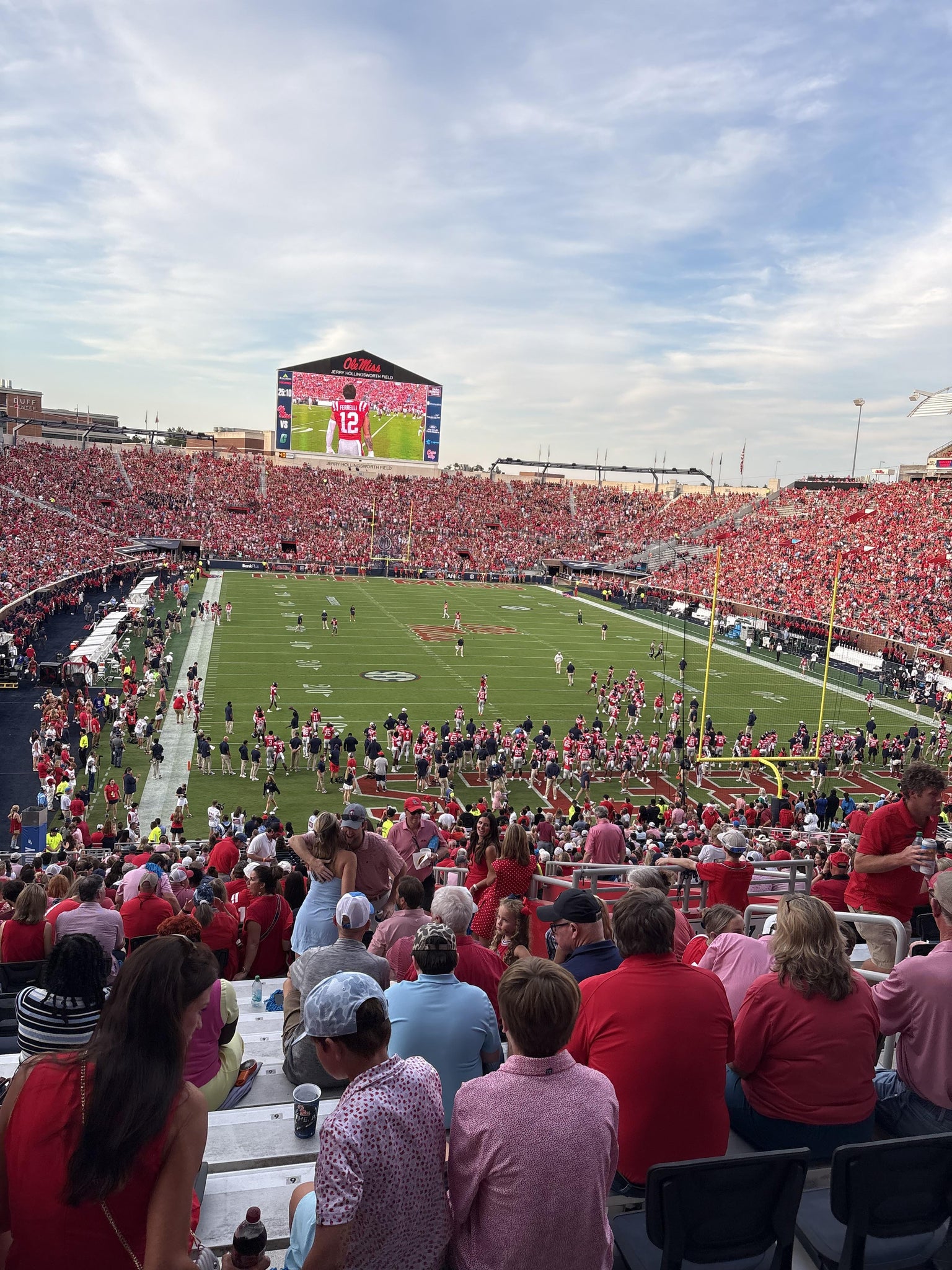 Real Fan View taken from Section S 8 at Vaught Hemingway Stadium by Brad H
