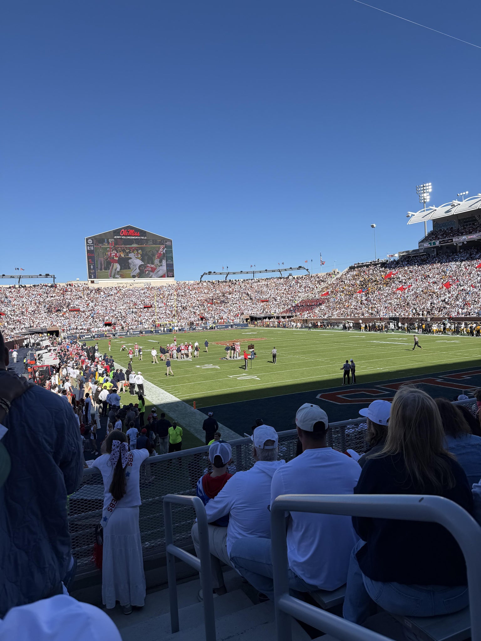 Real Fan View taken from Section S 9 at Vaught Hemingway Stadium by Drew A