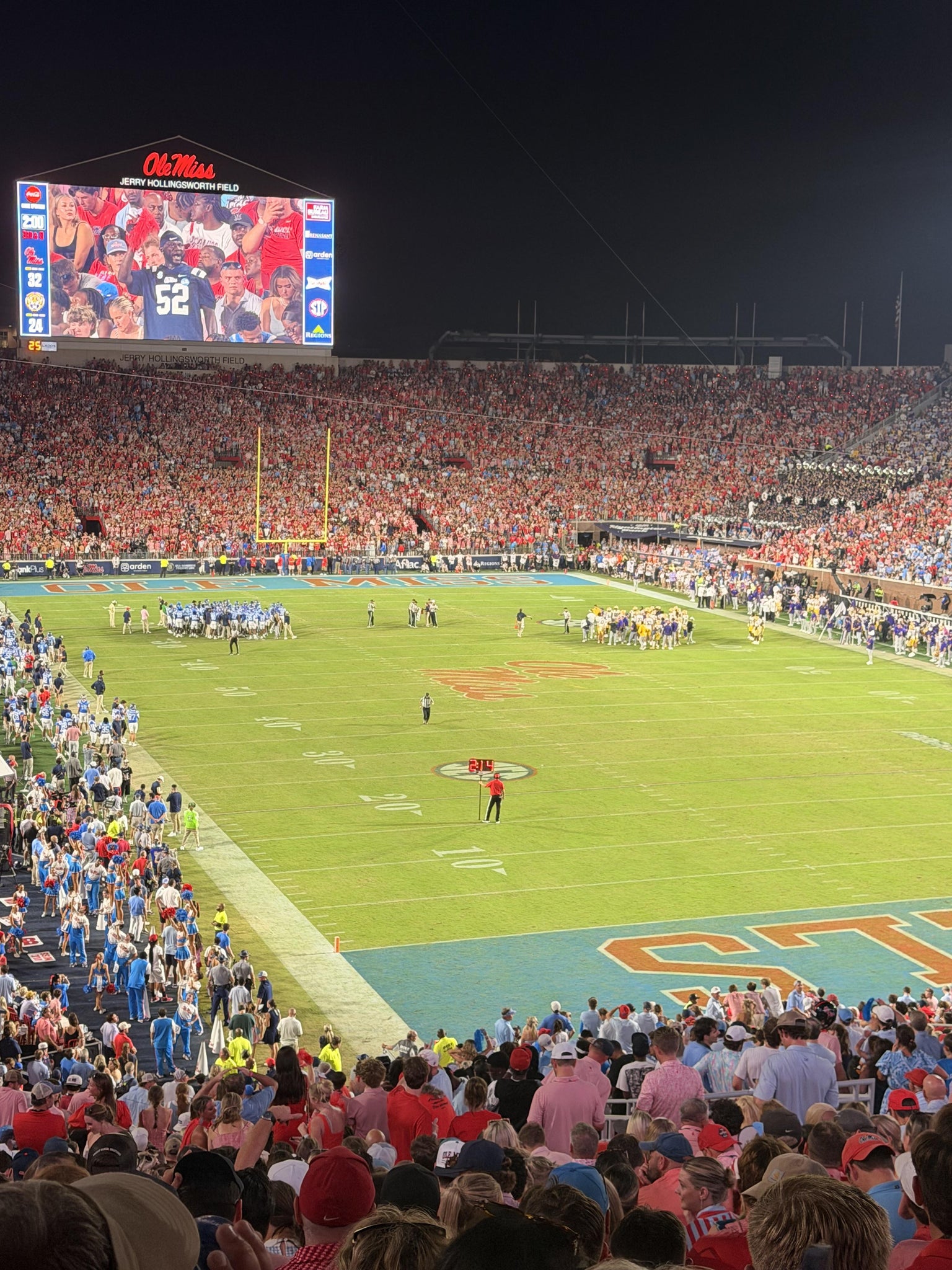 Real Fan View taken from Section S 9 at Vaught Hemingway Stadium by Lauren M