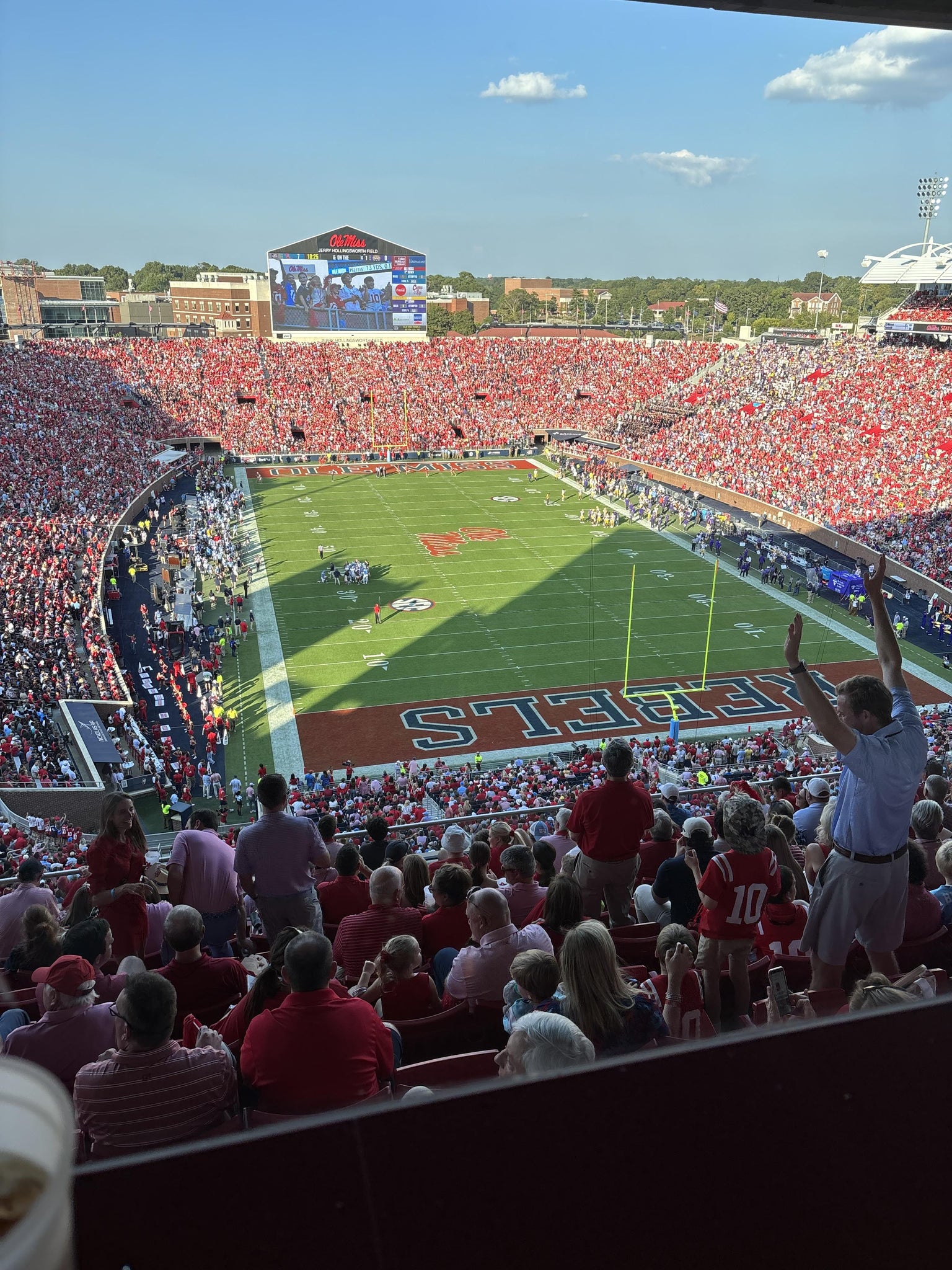 Real Fan View taken from South Zone Club at Vaught Hemingway Stadium by Thomas C