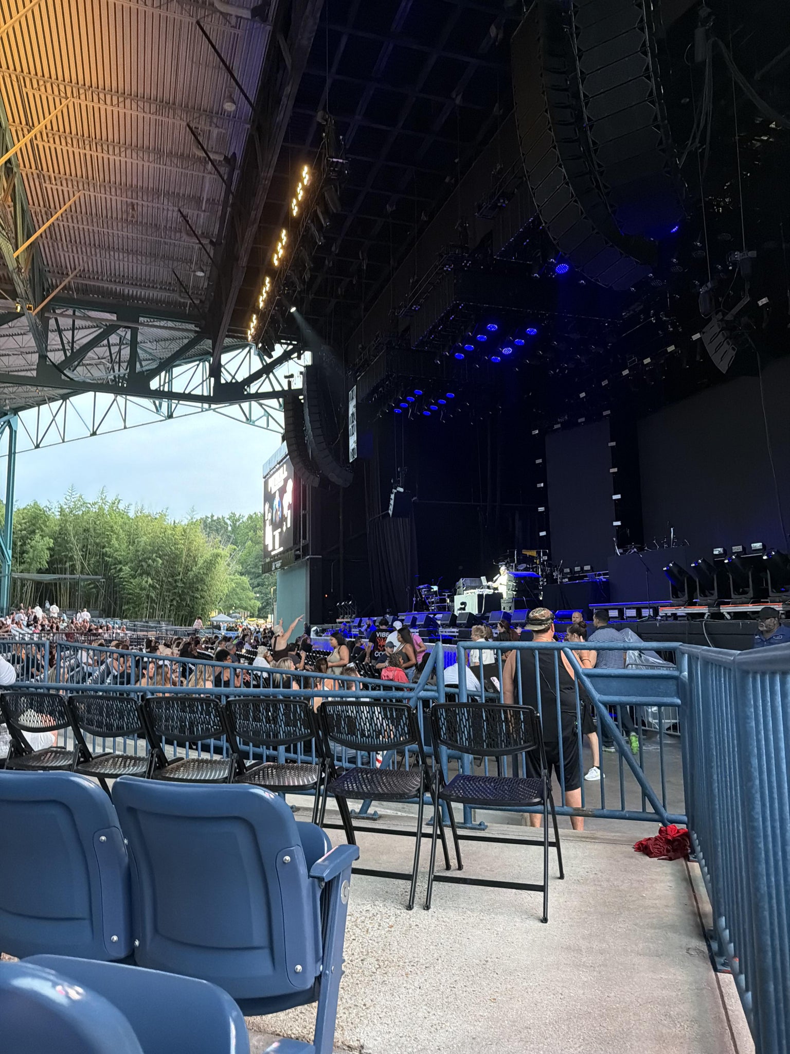 Real Fan View taken from Section 101 at Veterans United Home Loans Amphitheater at Virginia Beach by Emily P