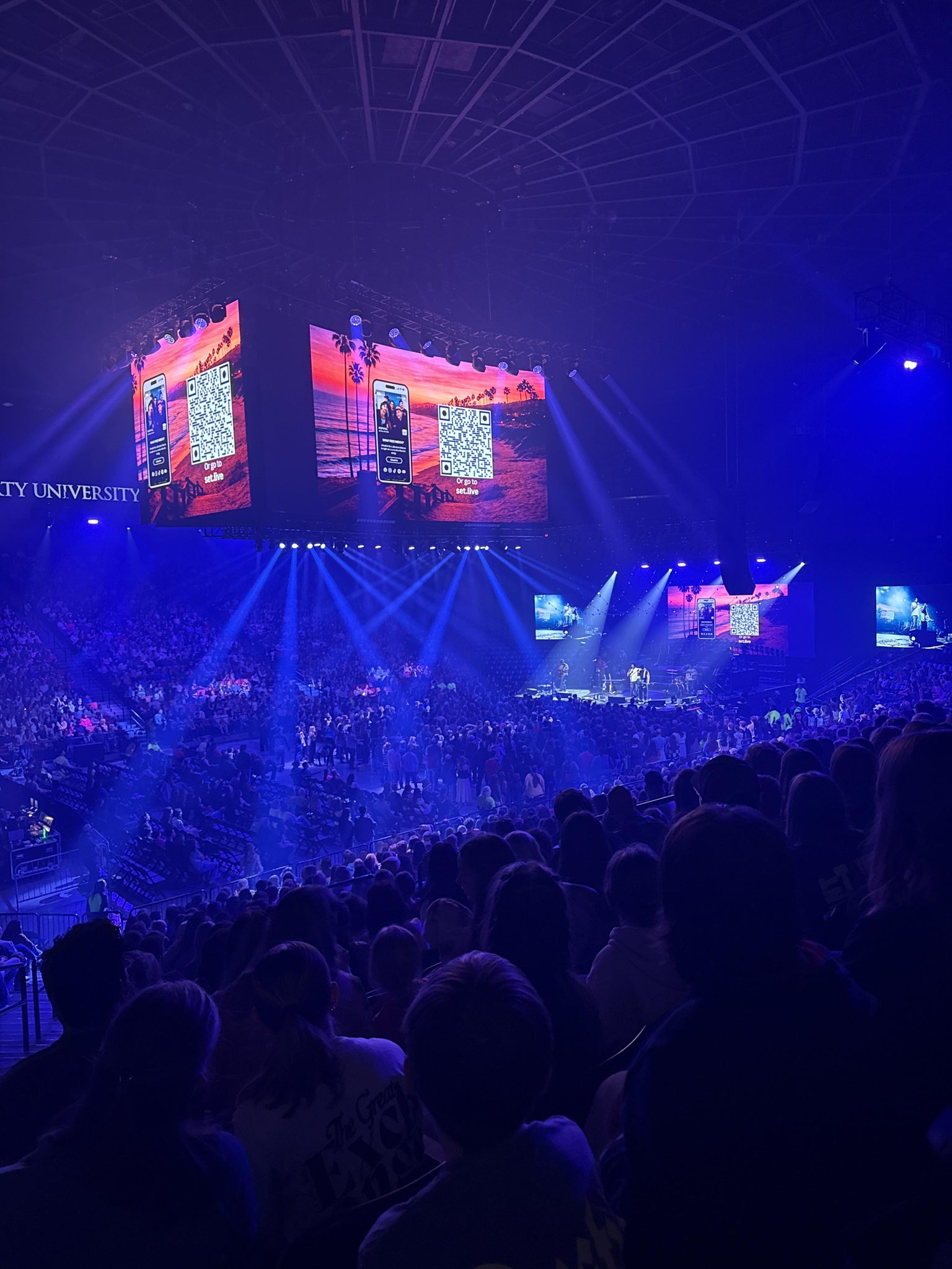 Real Fan View taken from GA Bowl at Vines Center by Jonathan G