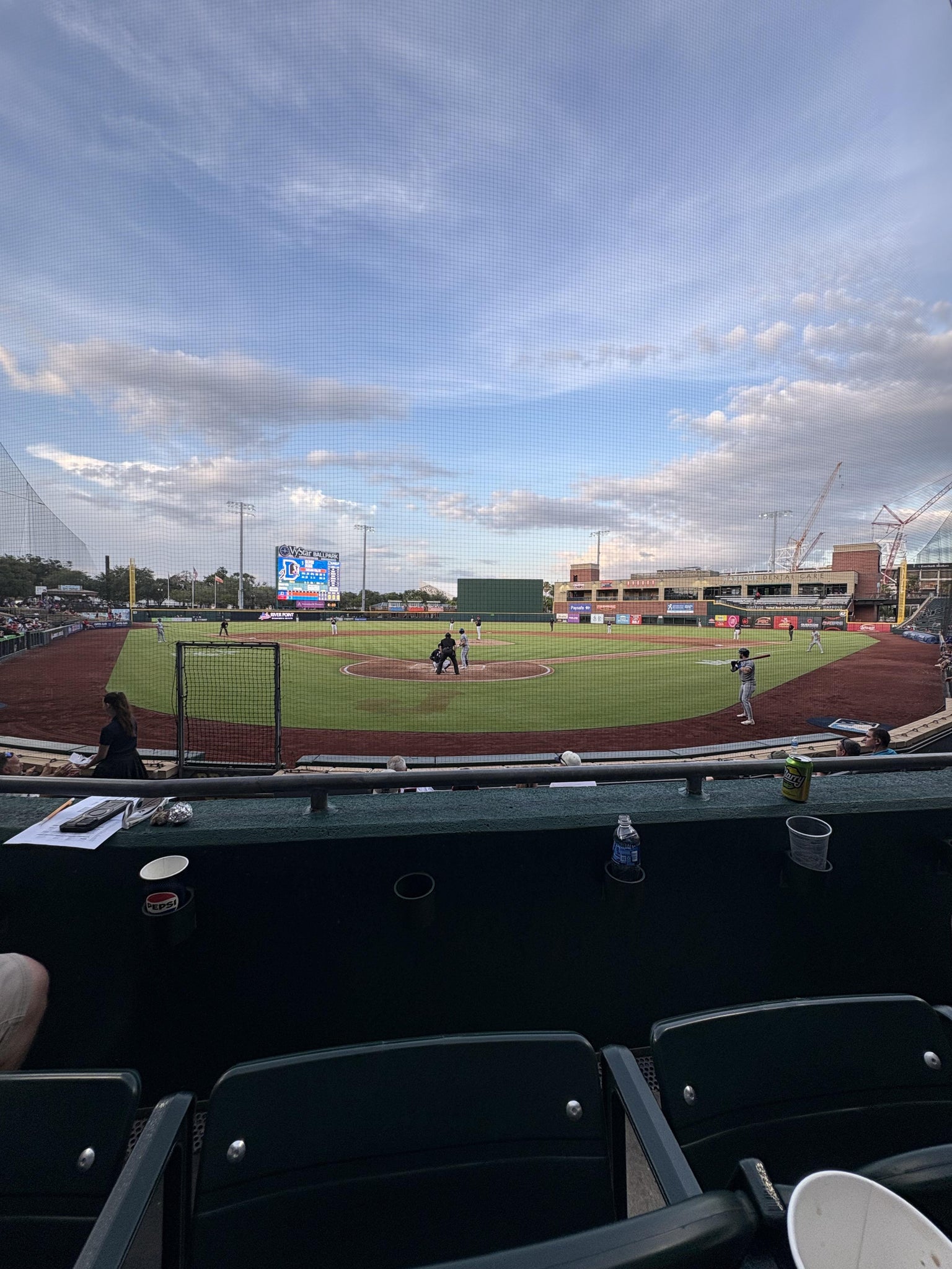 Real Fan View taken from Section 108 at VyStar Ballpark by Edward W