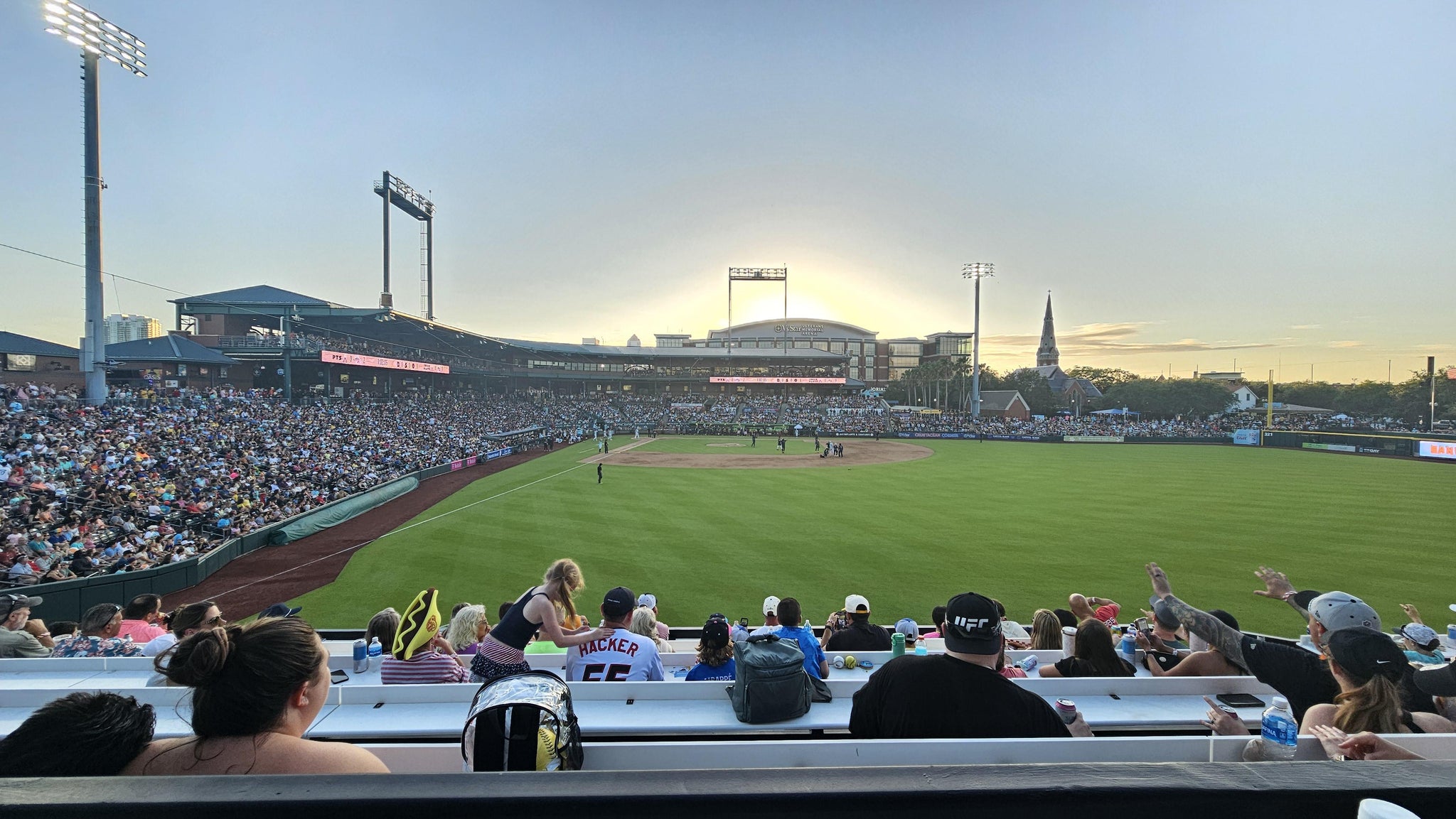 Real Fan View taken from Section 122 at VyStar Ballpark by Alina P