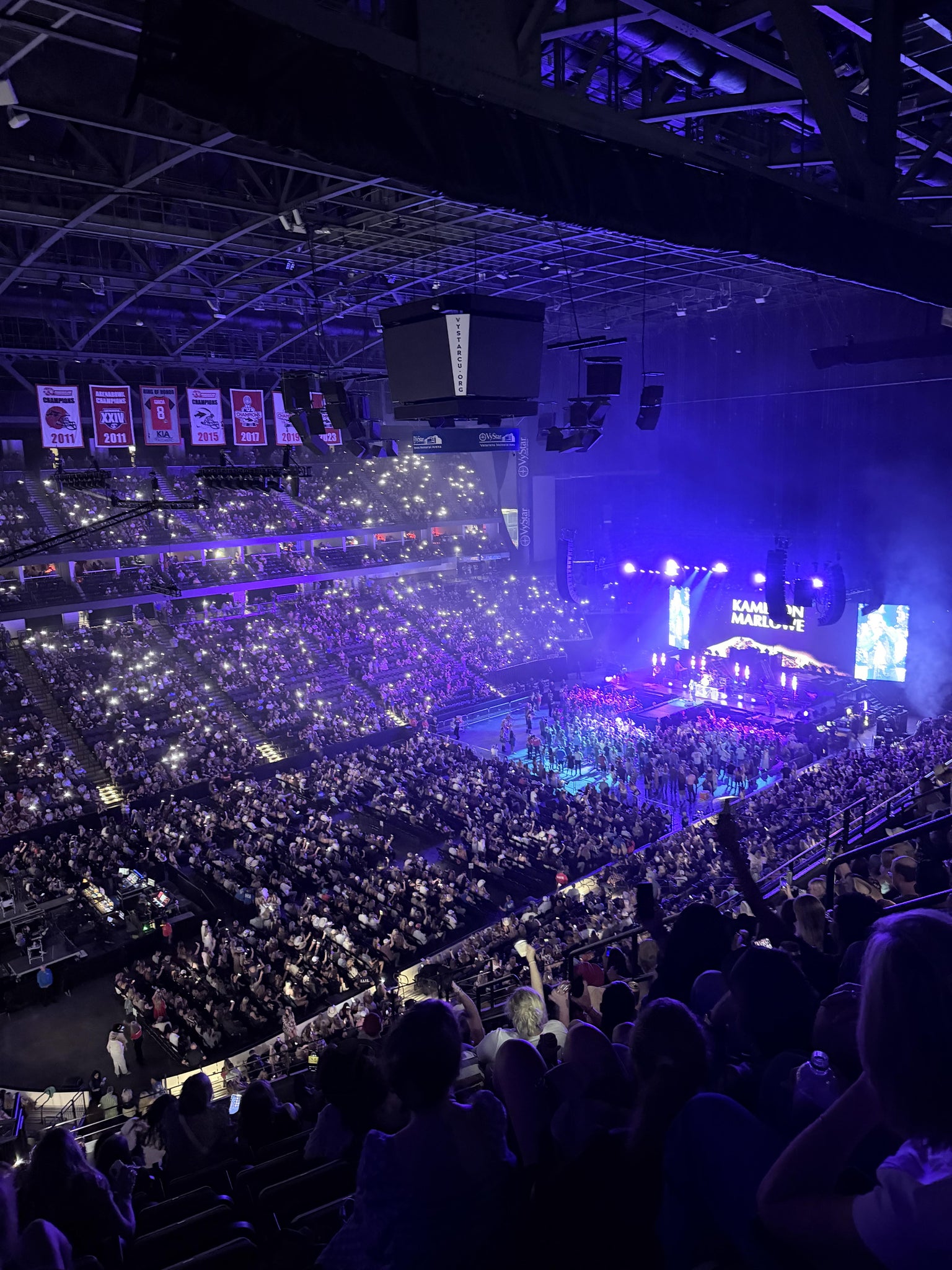 Real Fan View taken from Section 307 at VyStar Veterans Memorial Arena by Anonymous User