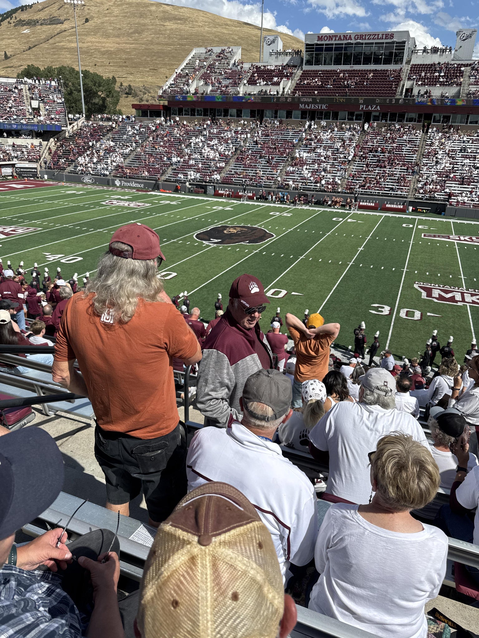 Real Fan View taken from Section 108 at Washington-Grizzly Stadium by Ben H