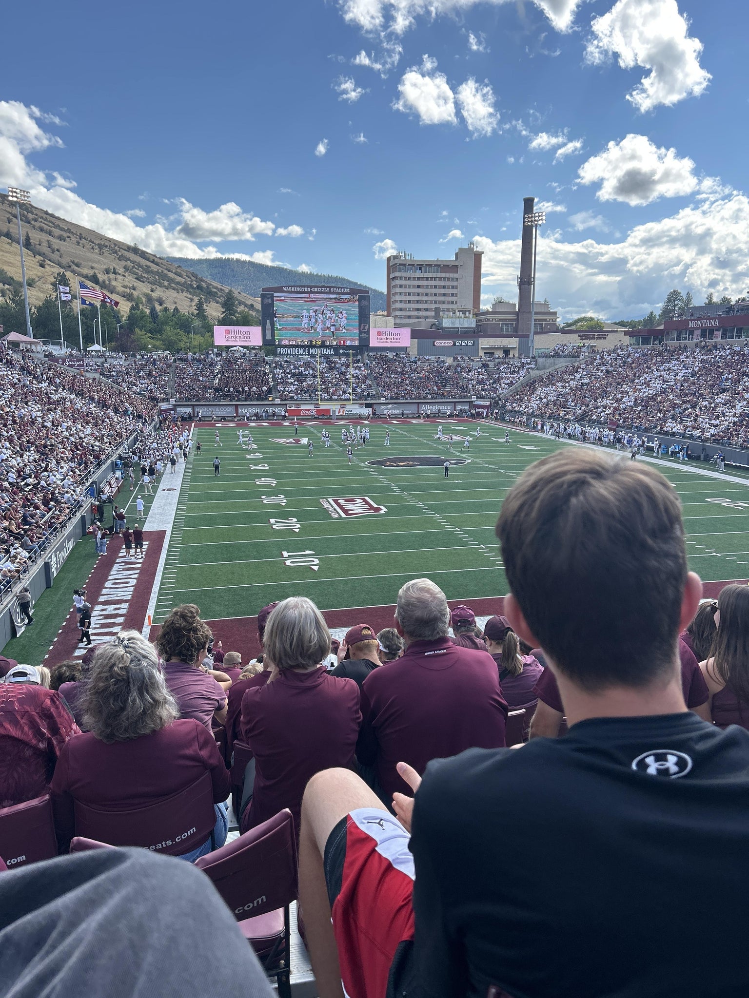 Real Fan View taken from Section 130 at Washington-Grizzly Stadium by Jaydessa H