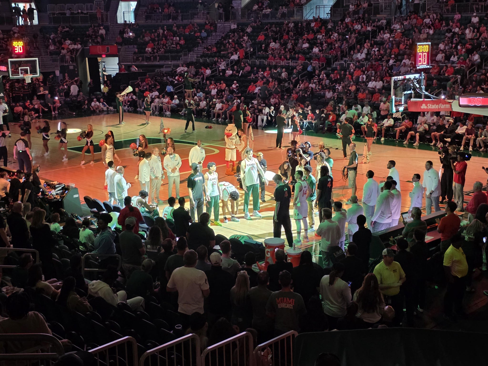 Real Fan View taken from Section 120 at Watsco Center by Michael M