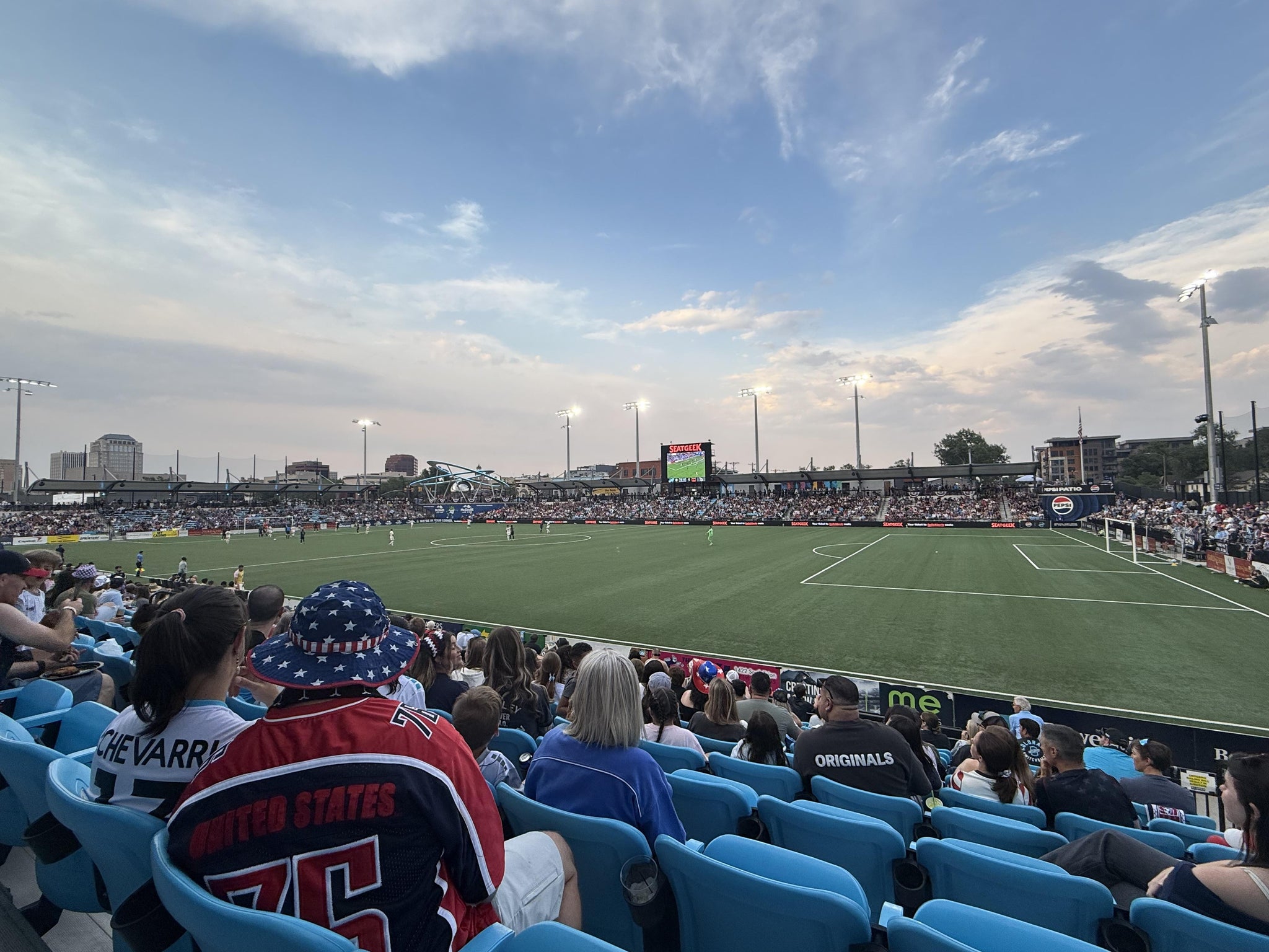 Real Fan View taken from Section 100 at Weidner Field by Valerie T