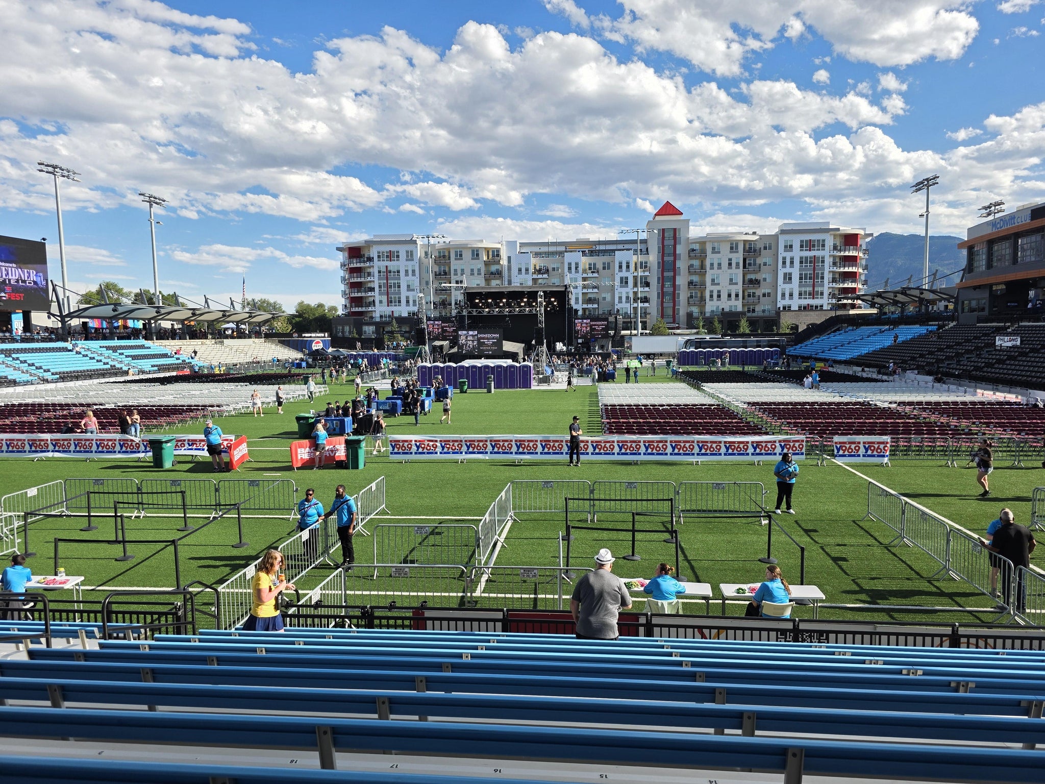 Real Fan View taken from Section 111 at Weidner Field by Guy D