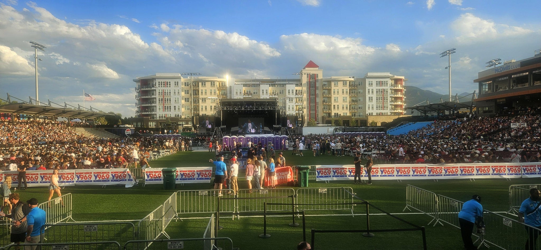 Real Fan View taken from Section 112 at Weidner Field by Teresa H
