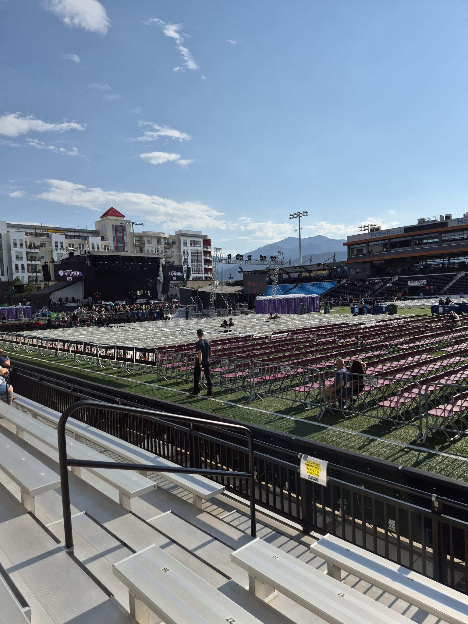 Real Fan View taken from Section 116 at Weidner Field by Joshua A