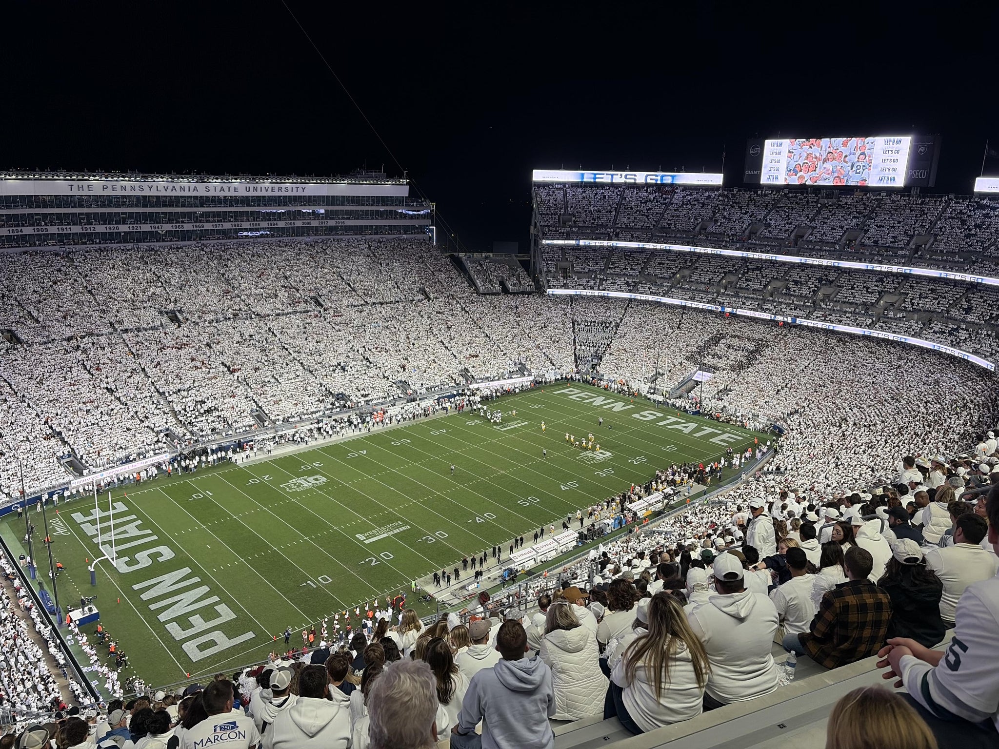Real Fan View taken from Section 412 at West Shore Home Field at Beaver Stadium by Frederik V