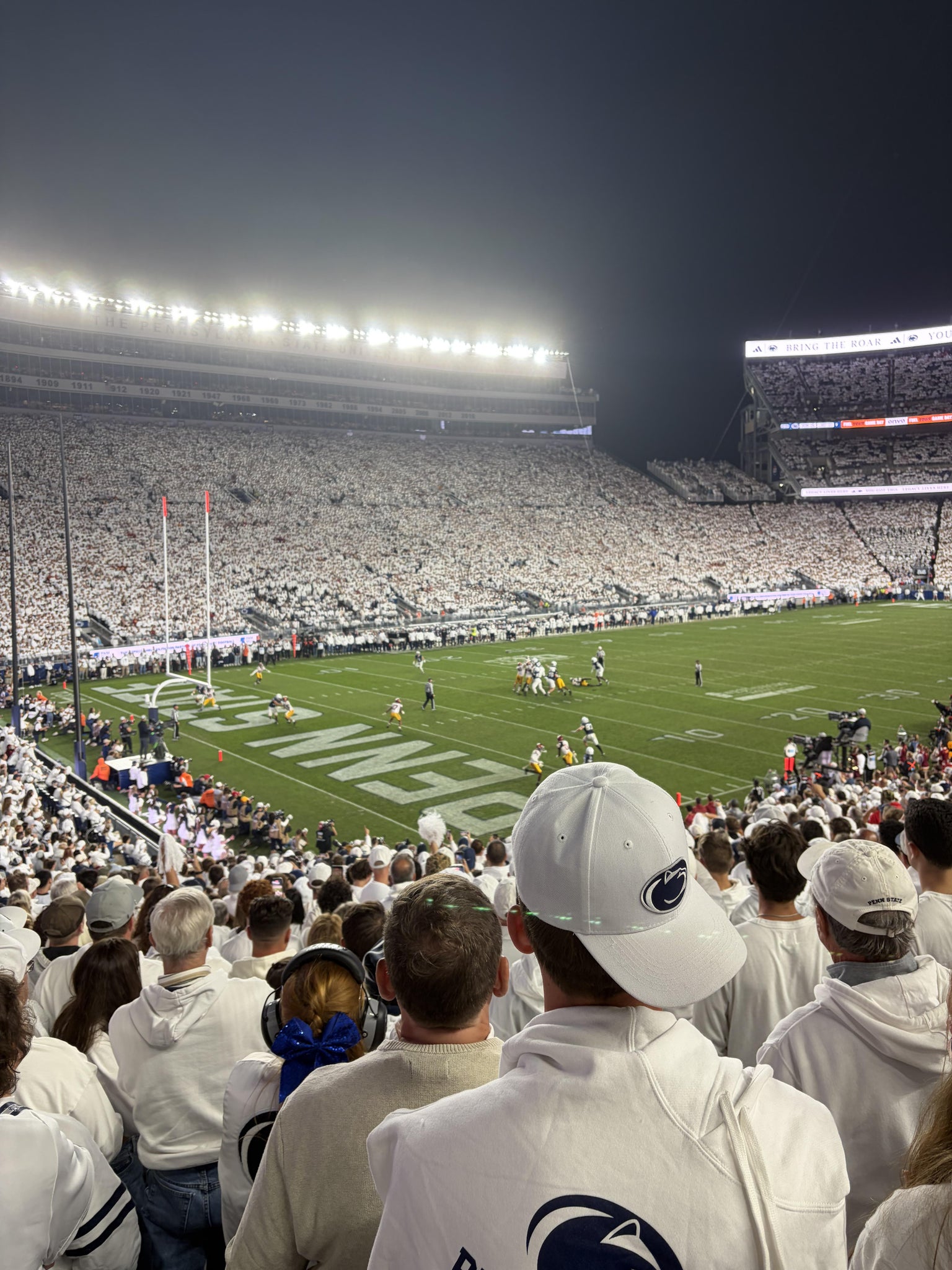Real Fan View taken from North B at West Shore Home Field at Beaver Stadium by Sean P