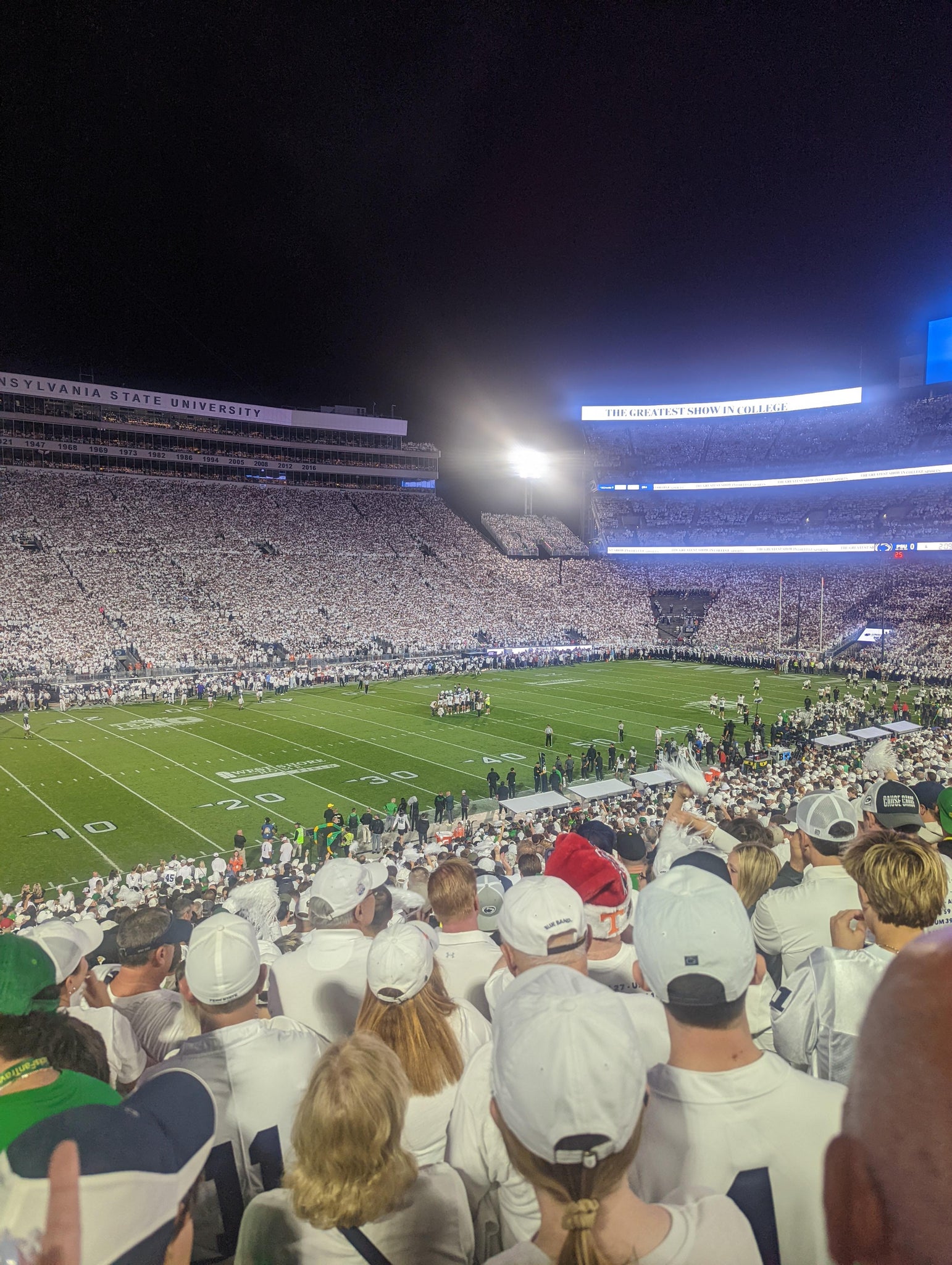 Real Fan View taken from West J at West Shore Home Field at Beaver Stadium by Michael F