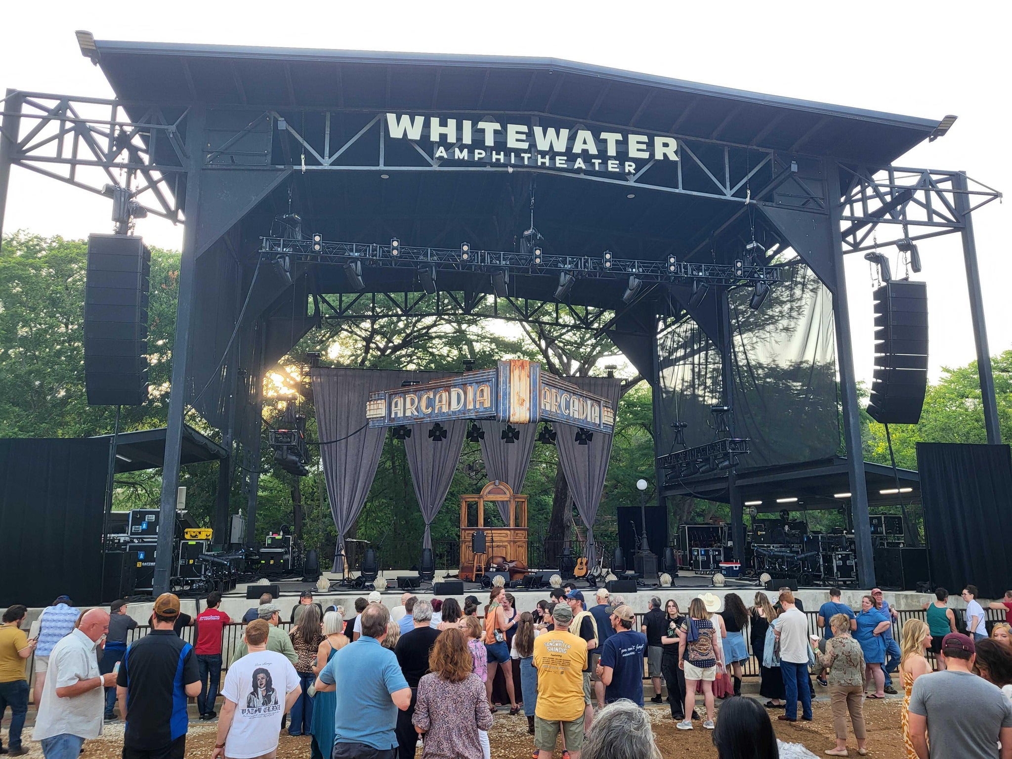 Real Fan View taken from GA Floor at Whitewater Amphitheater by Matthew V