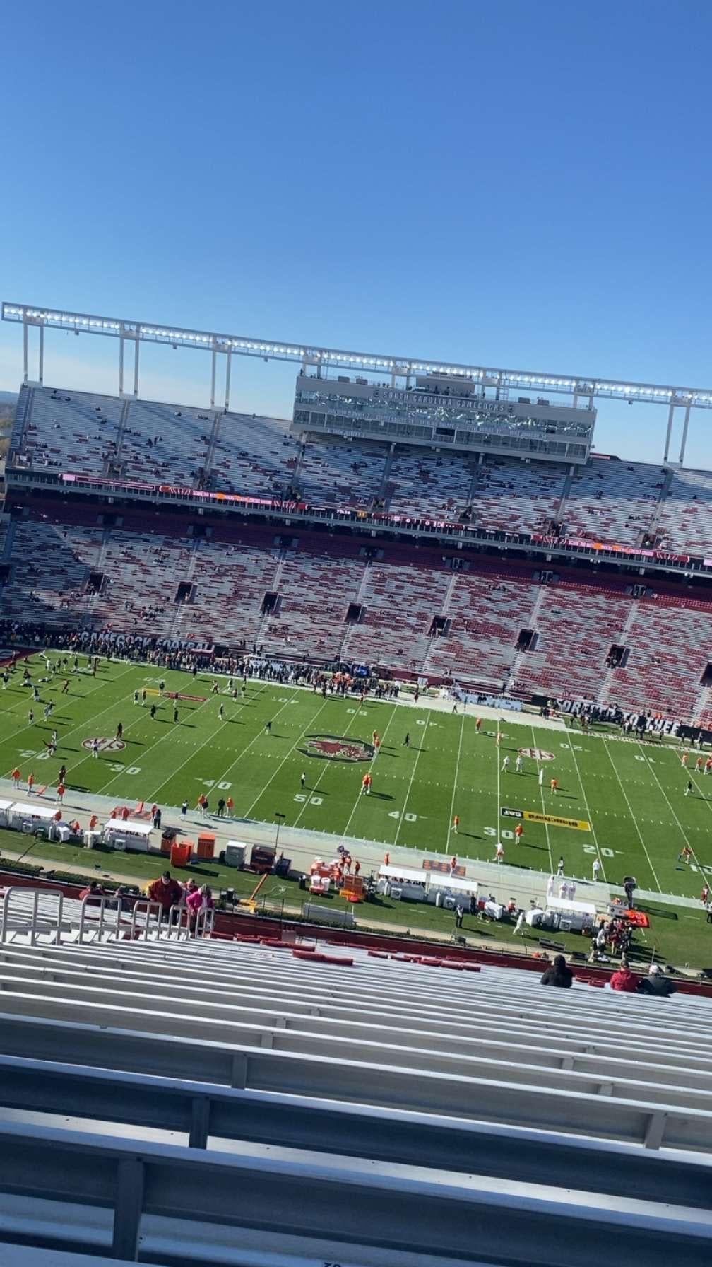 Real Fan View taken from Section 506 at Williams-Brice Stadium by Richard J
