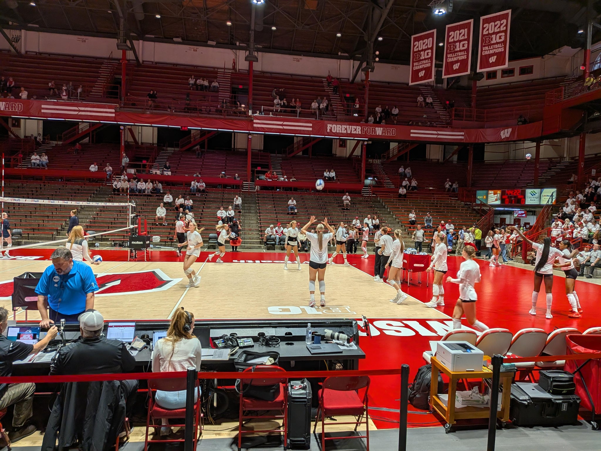 Real Fan View taken from Section F at Wisconsin Field House by Anonymous User