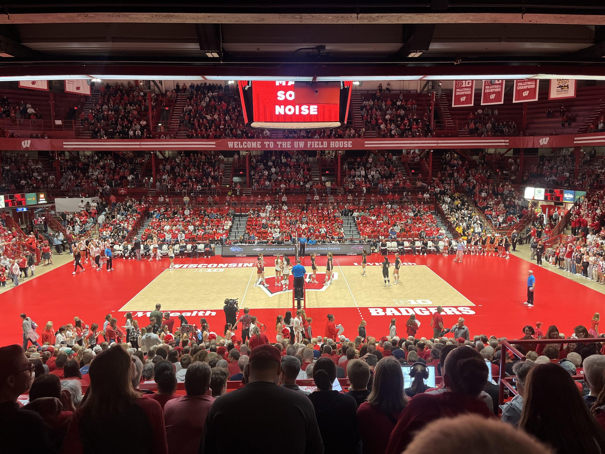Real Fan View taken from Section R at Wisconsin Field House by Chandra M