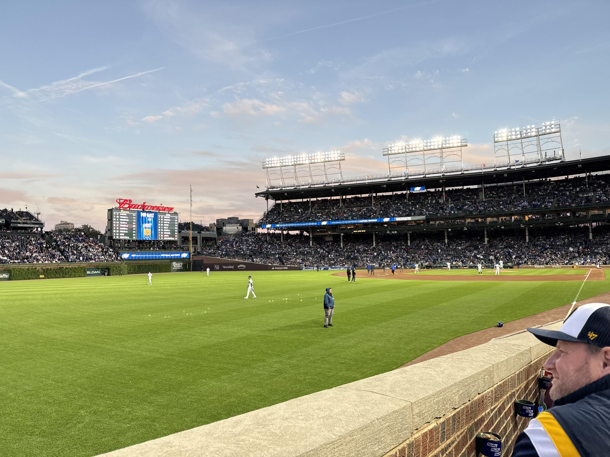 Real Fan View taken from Section 102 at Wrigley Field by Robert S