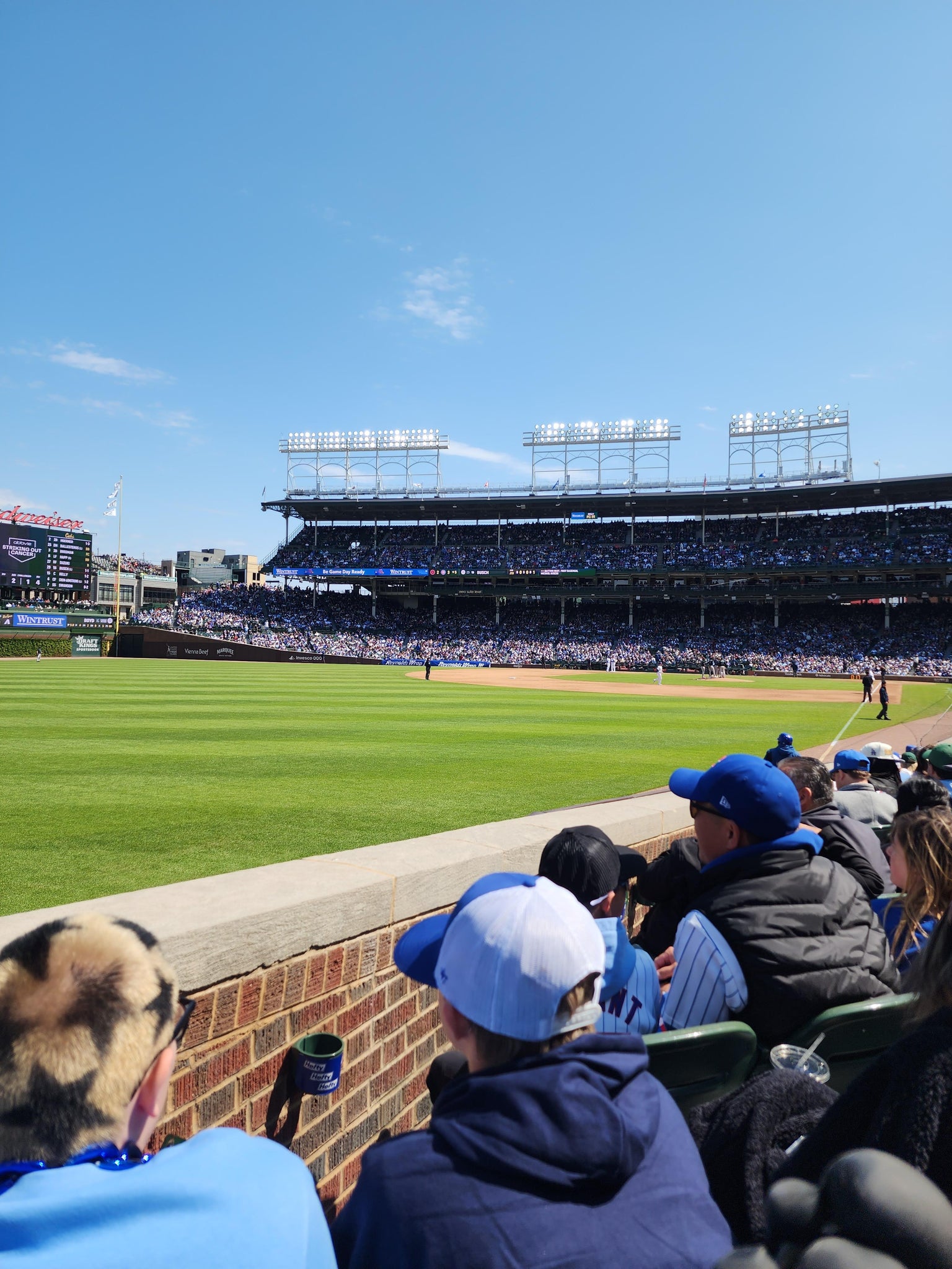 Real Fan View taken from Section 102 at Wrigley Field by Ryan S