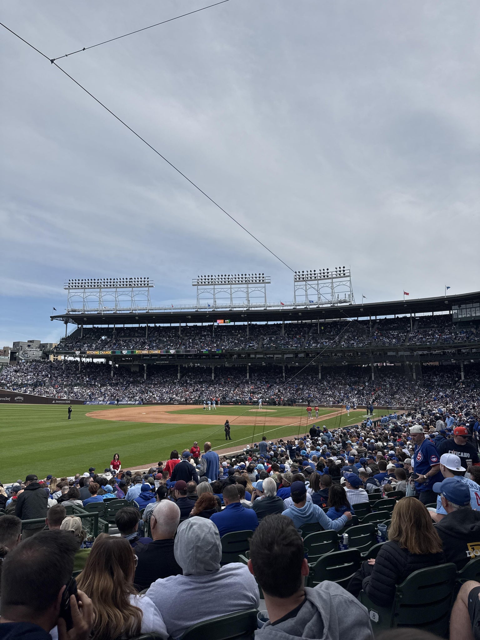 Real Fan View taken from Section 103 at Wrigley Field by Anonymous User