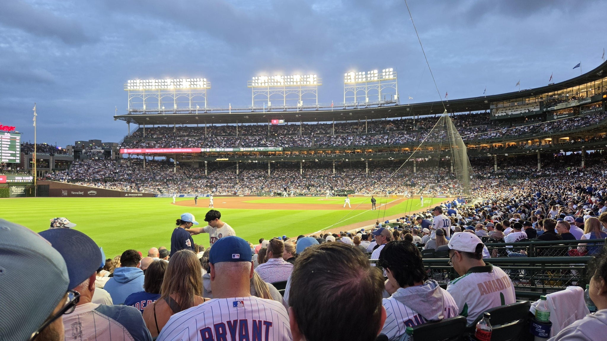 Real Fan View taken from Section 103 at Wrigley Field by Tyler M