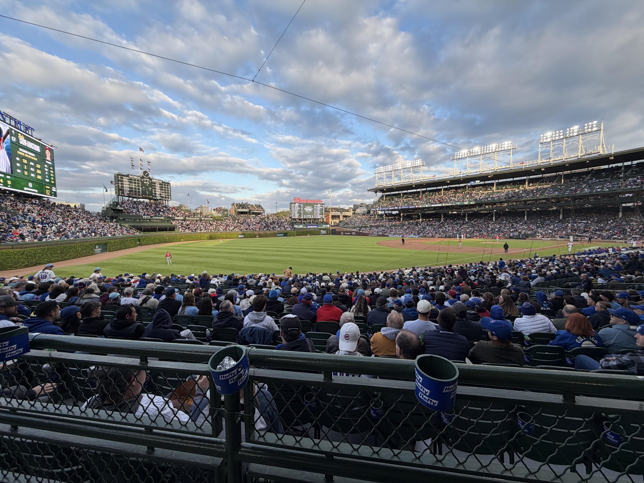 Real Fan View taken from Section 104 at Wrigley Field by Luis G