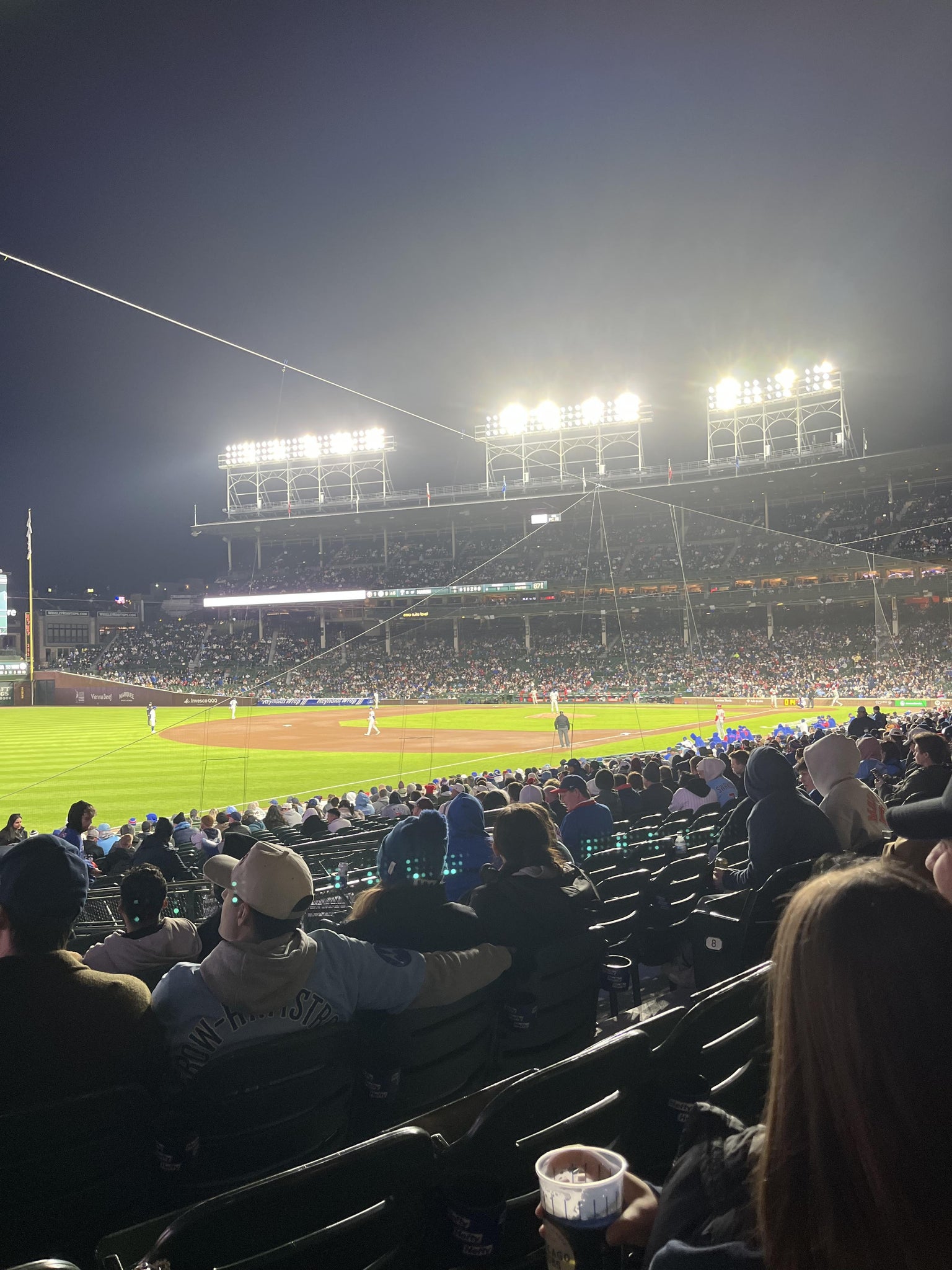 Real Fan View taken from Section 105 at Wrigley Field by Kimberly  T