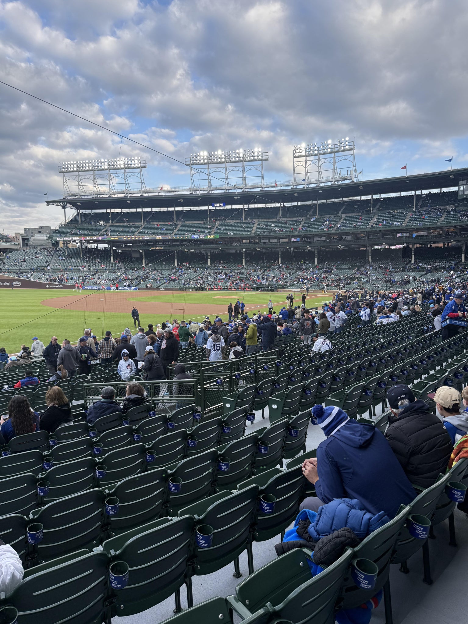 Real Fan View taken from Section 105 at Wrigley Field by Christopher K